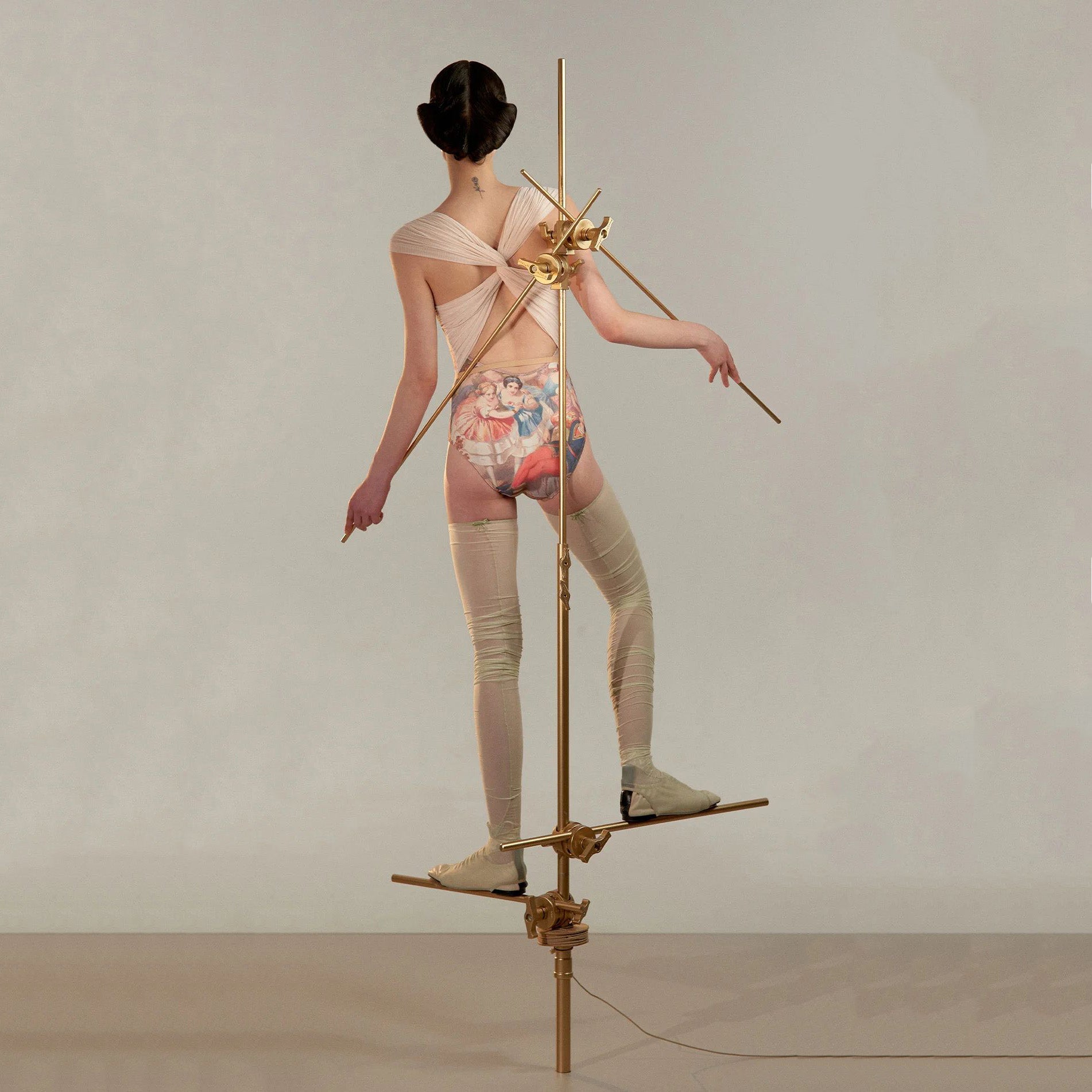 Women Light Pink"ROCOCO"Ballet Onesies(251LE74VD/pearl blush)