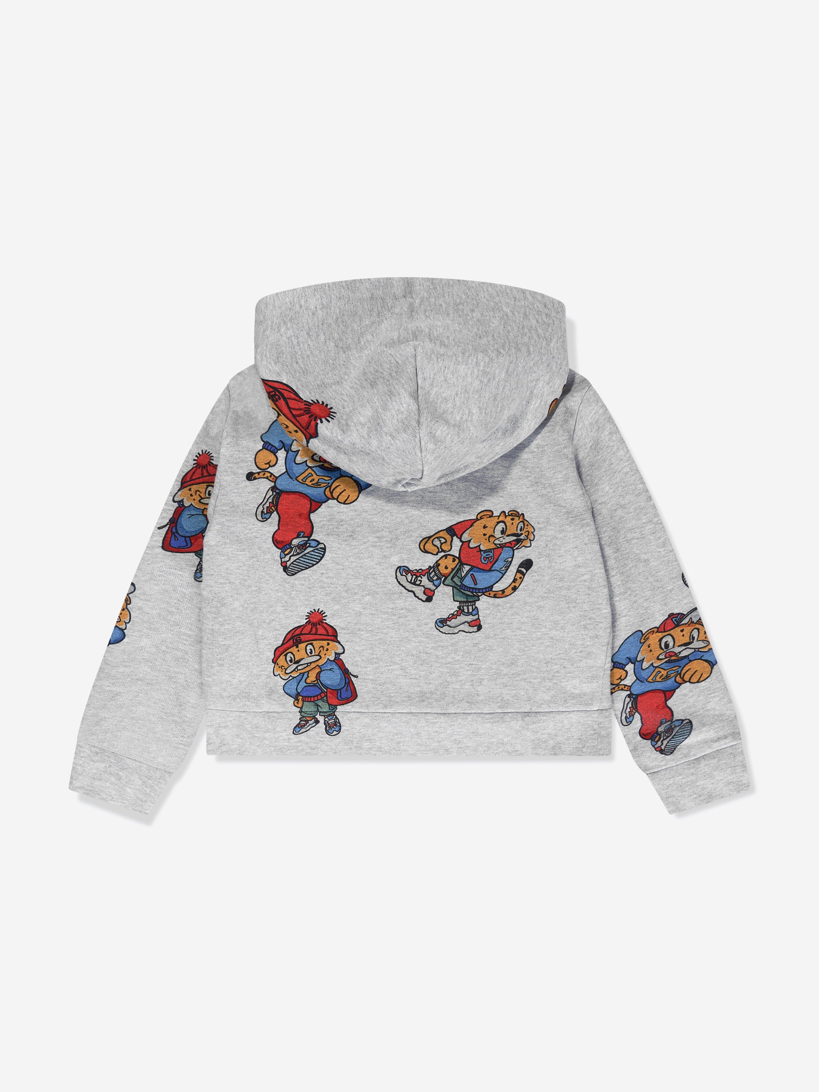 Dolce & Gabbana Boys Mascot Hoodie in Grey