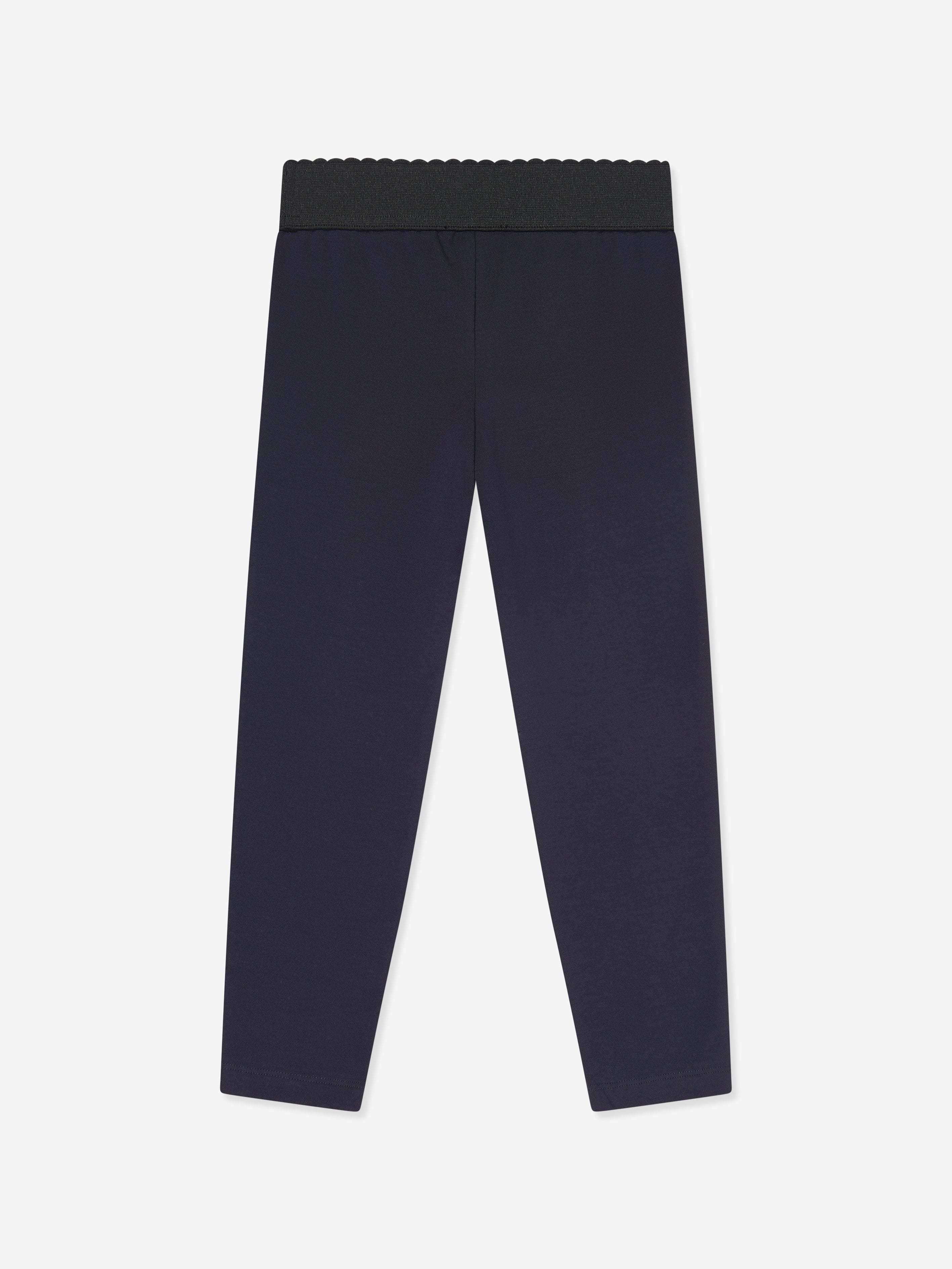 Dolce & Gabbana Girls Logo Leggings in Navy