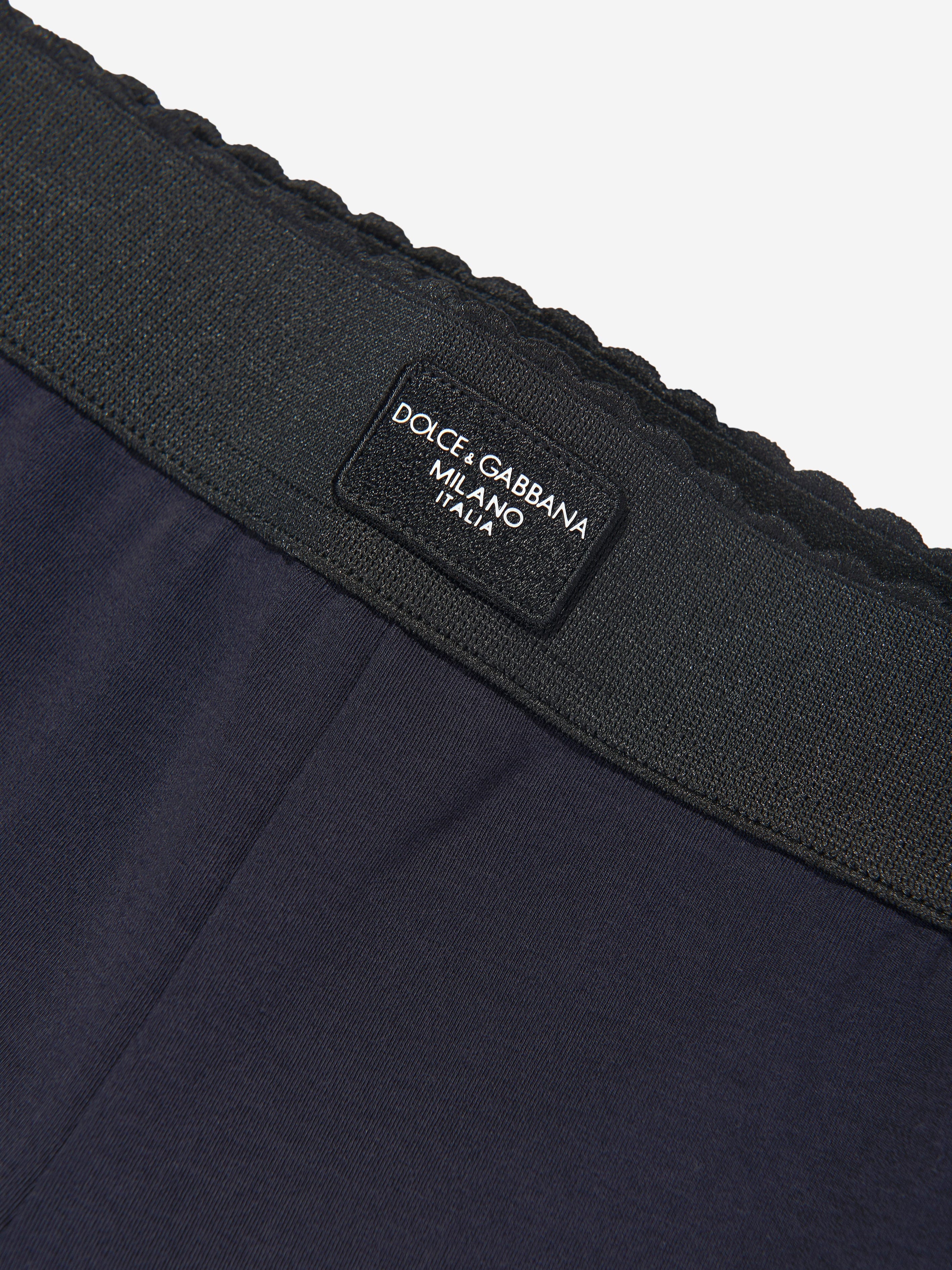 Dolce & Gabbana Girls Logo Leggings in Navy