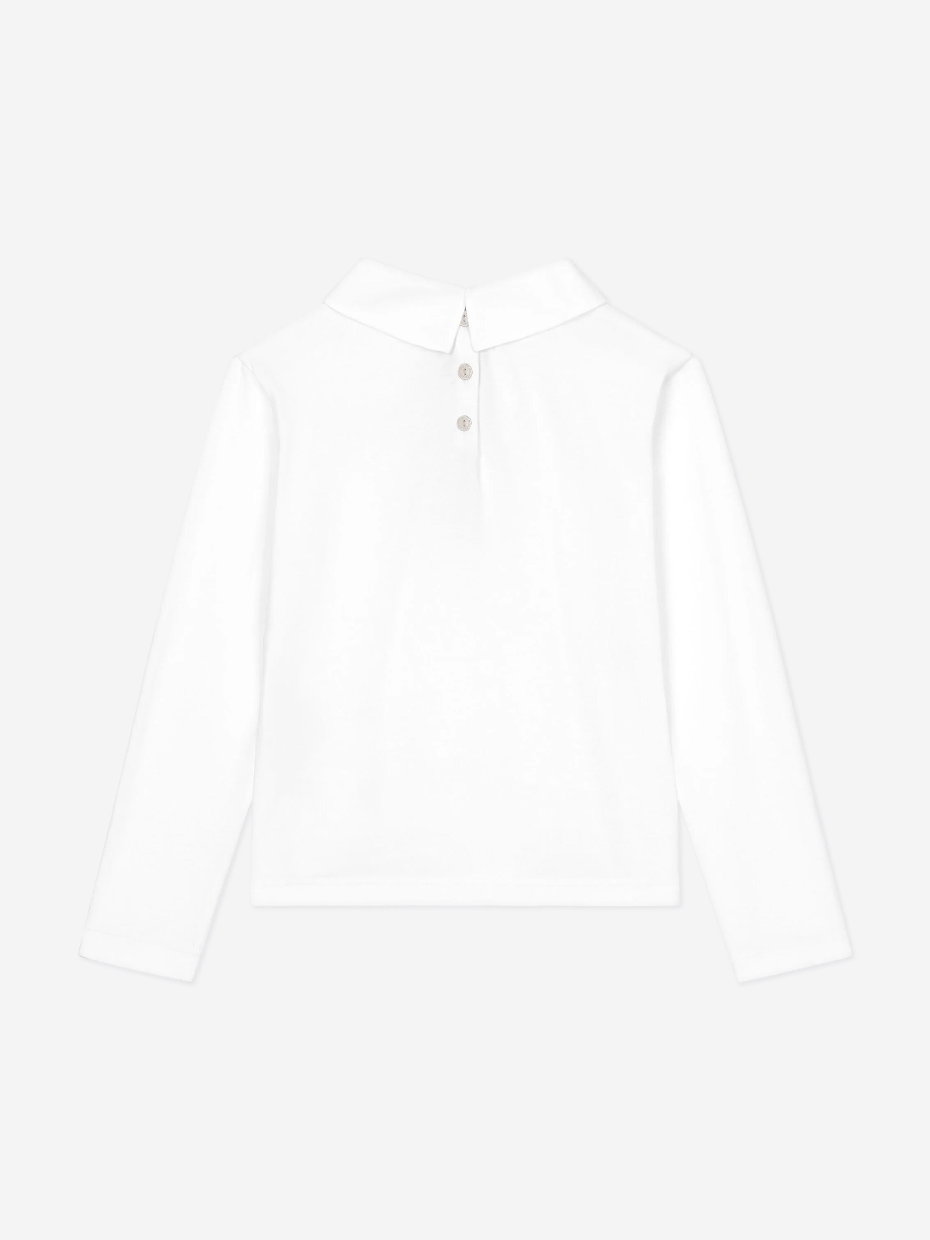 Dolce & Gabbana Girls Peter Pan Collar Top in White