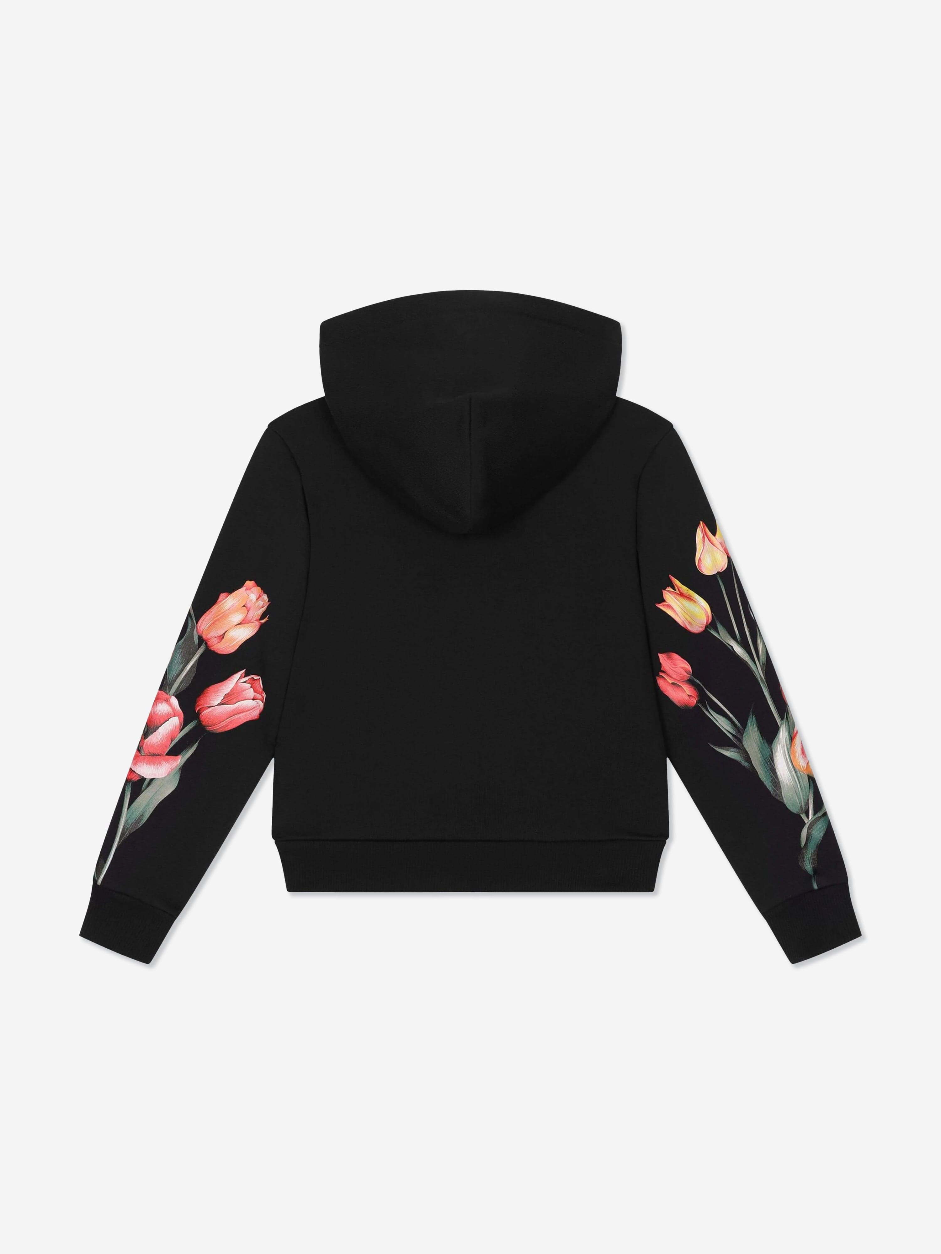 Dolce & Gabbana Girls Tulip Zip Up Top in Navy