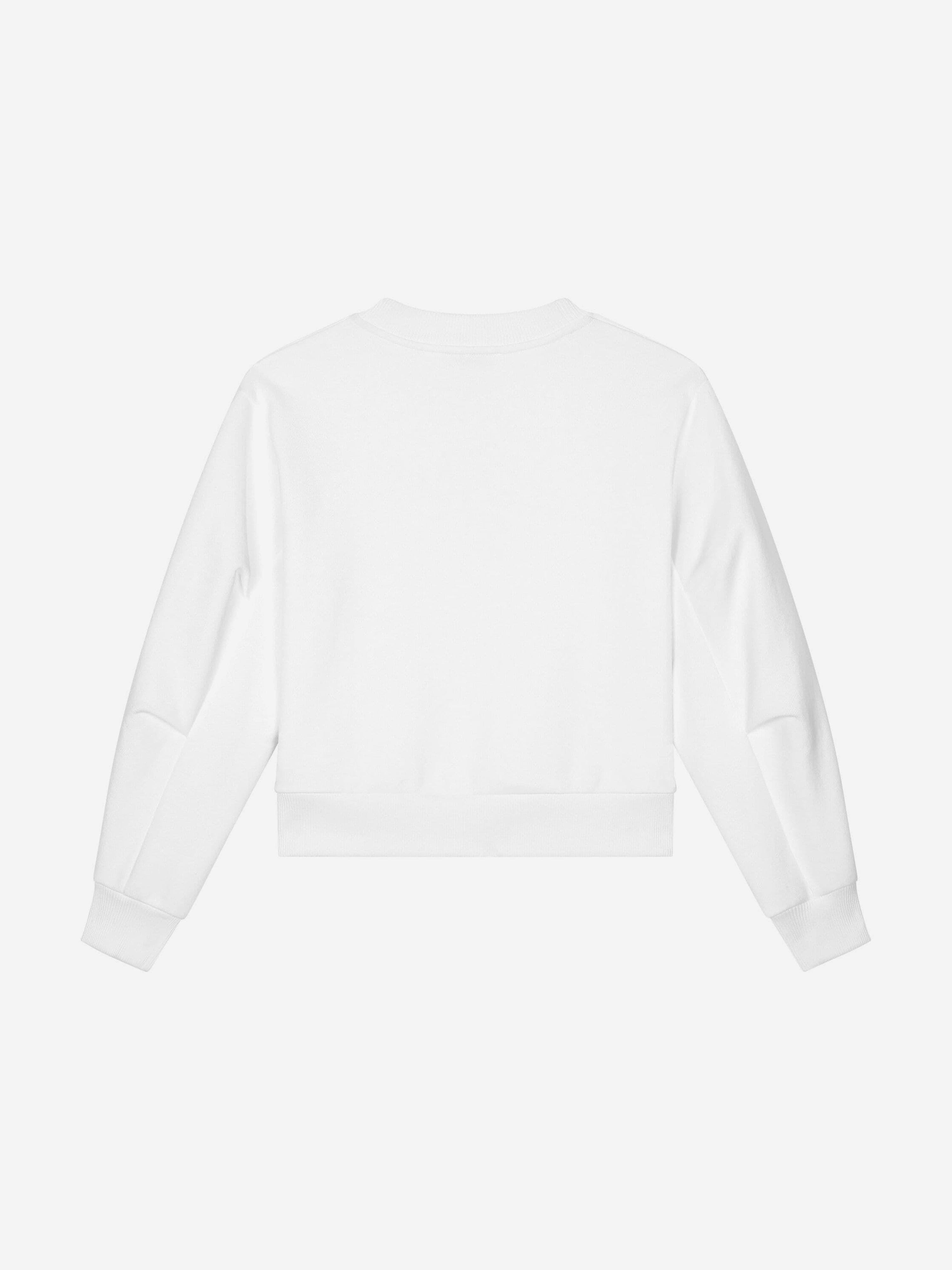 Dolce & Gabbana Girls Maiolica Logo Sweatshirt in White