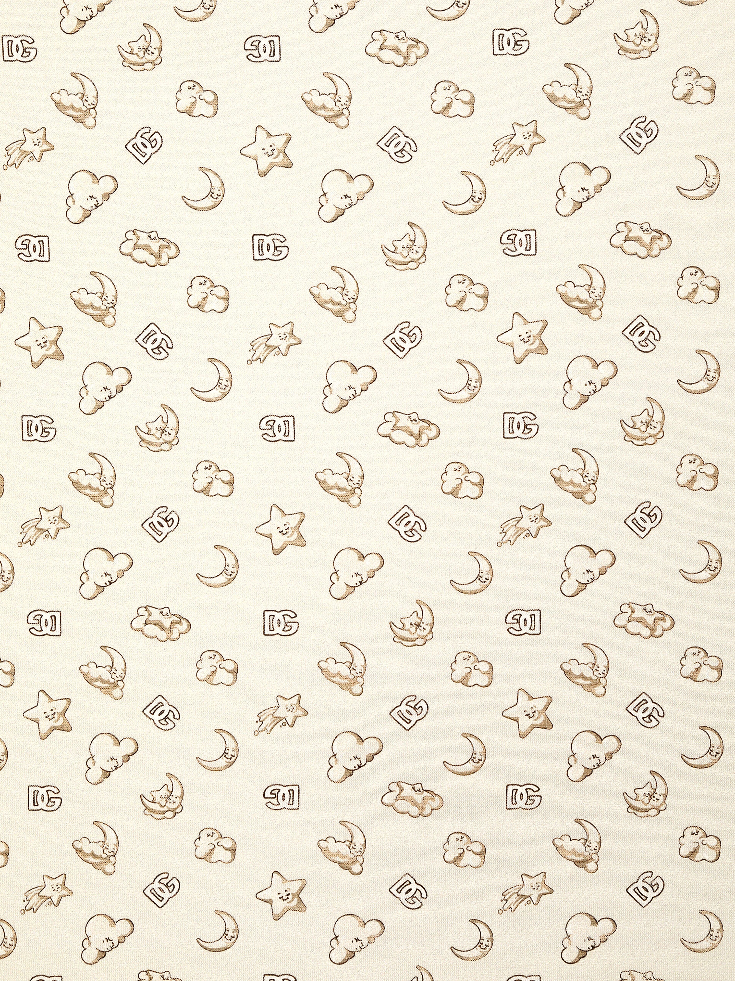 Dolce & Gabbana Baby DG Logo Blanket in Beige