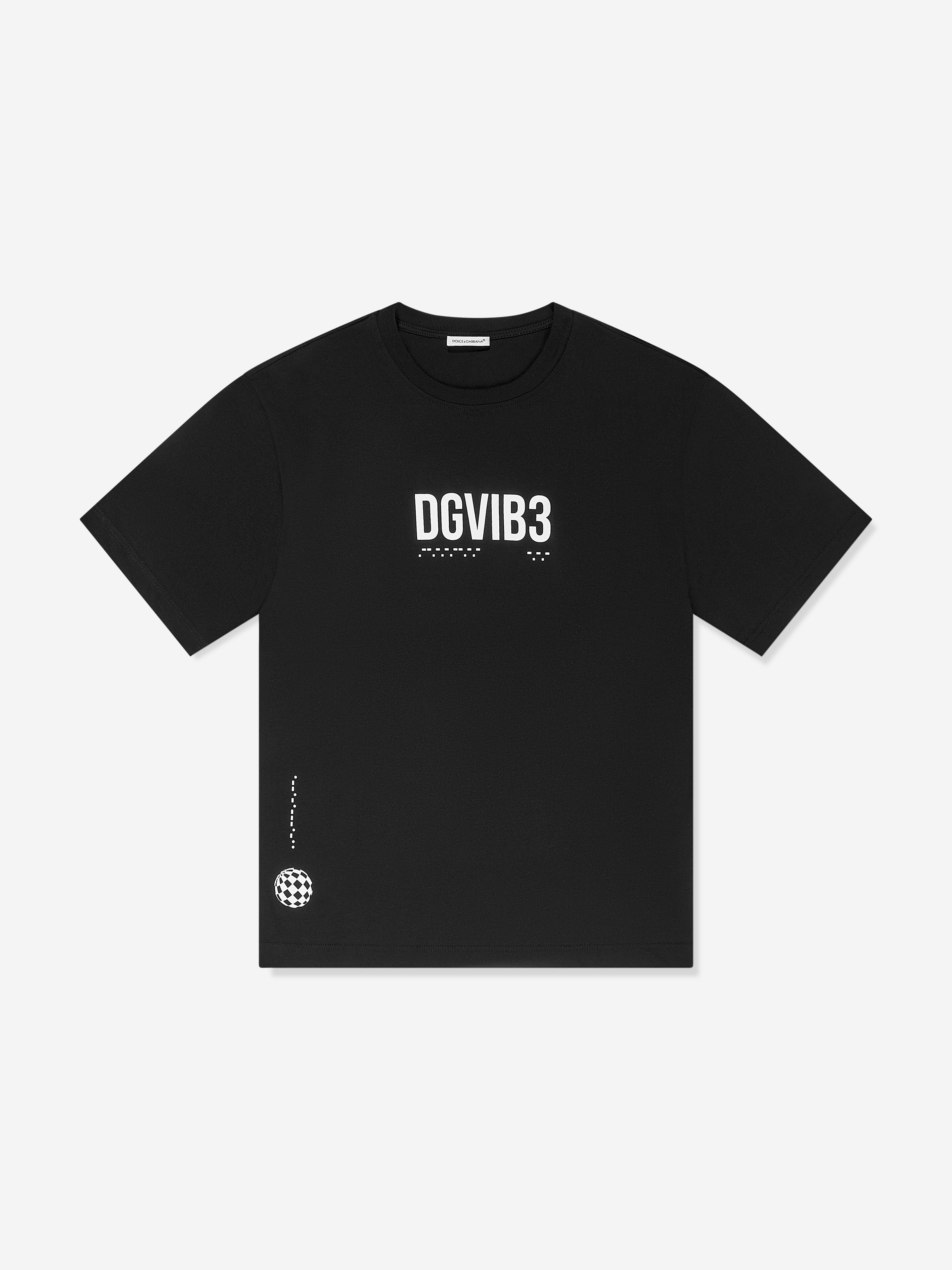 Dolce & Gabbana Boys DG Vibe T-Shirt in Black