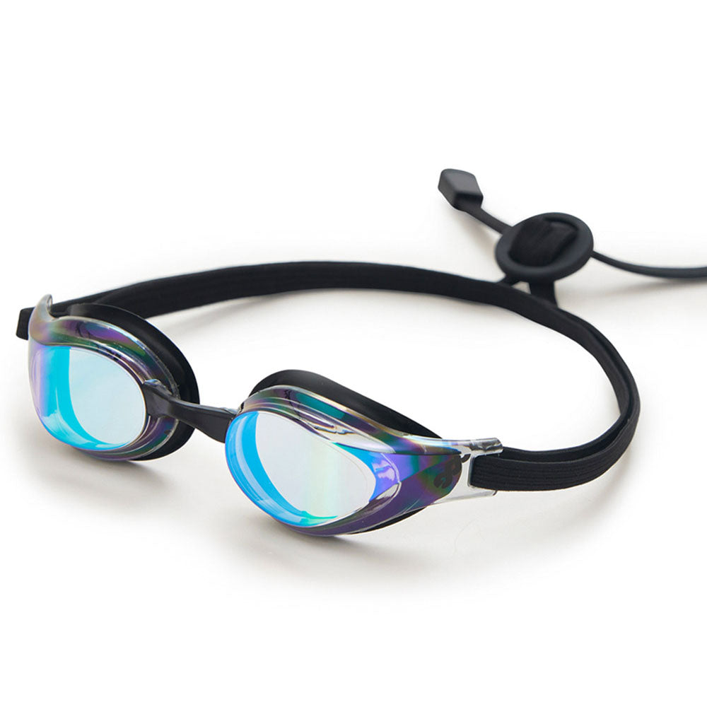 Adult Black Rubber Ring Racing Goggles(DALI-BKBK)