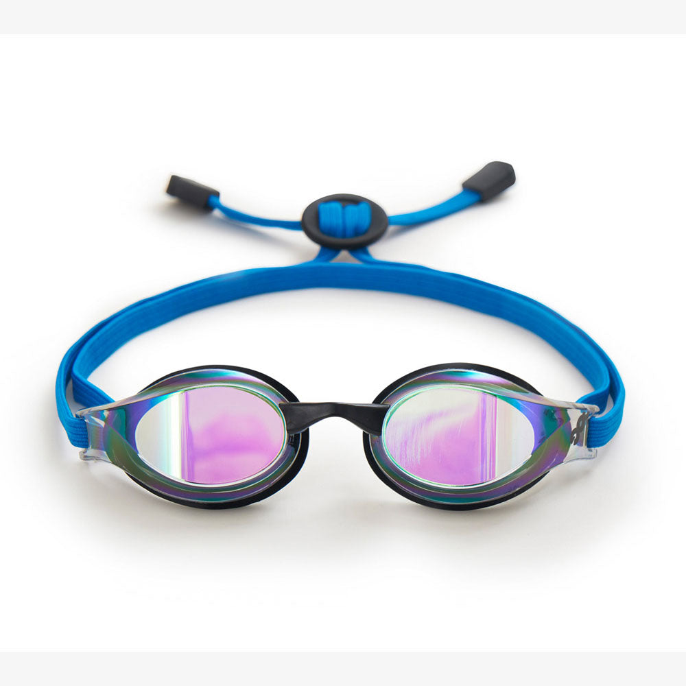 Adult Blue Rubber Ring Racing Goggles(DALI-BKBL)