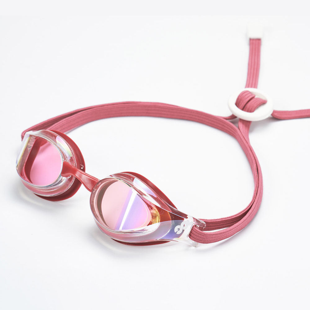 Adult Pink Rubber Ring Racing Goggles(DALI_WHDR)
