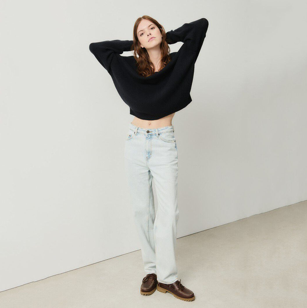 Women Black Knit Sweater