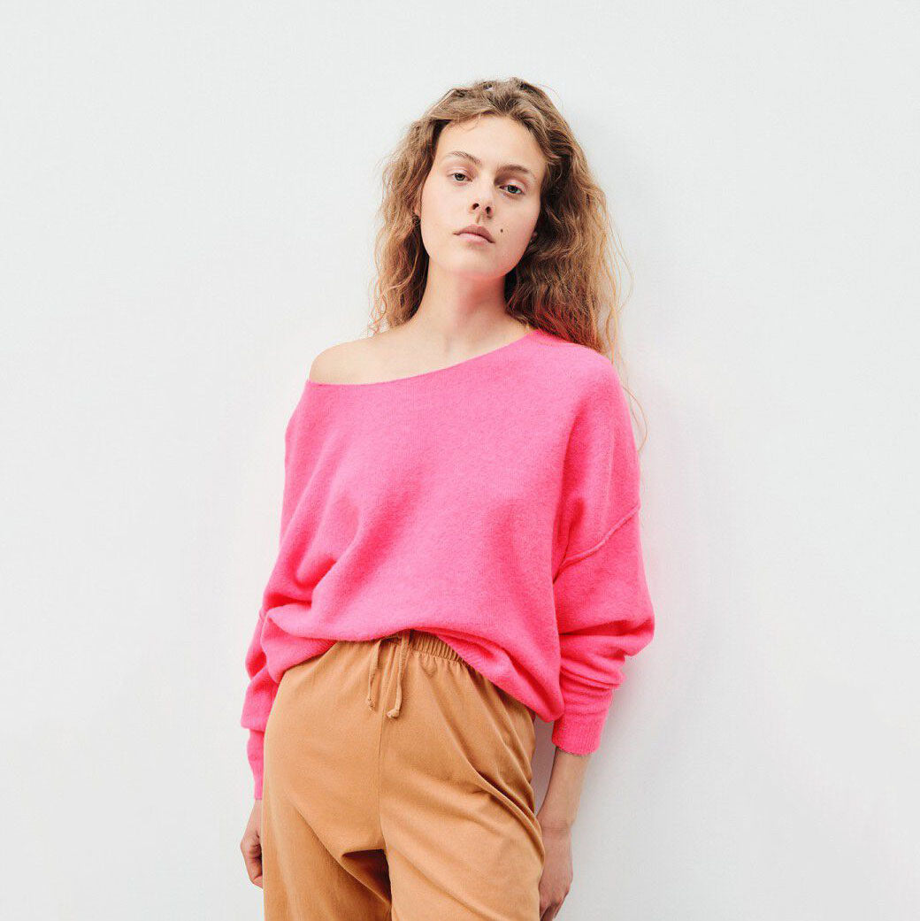 Women Pink Knit Sweater