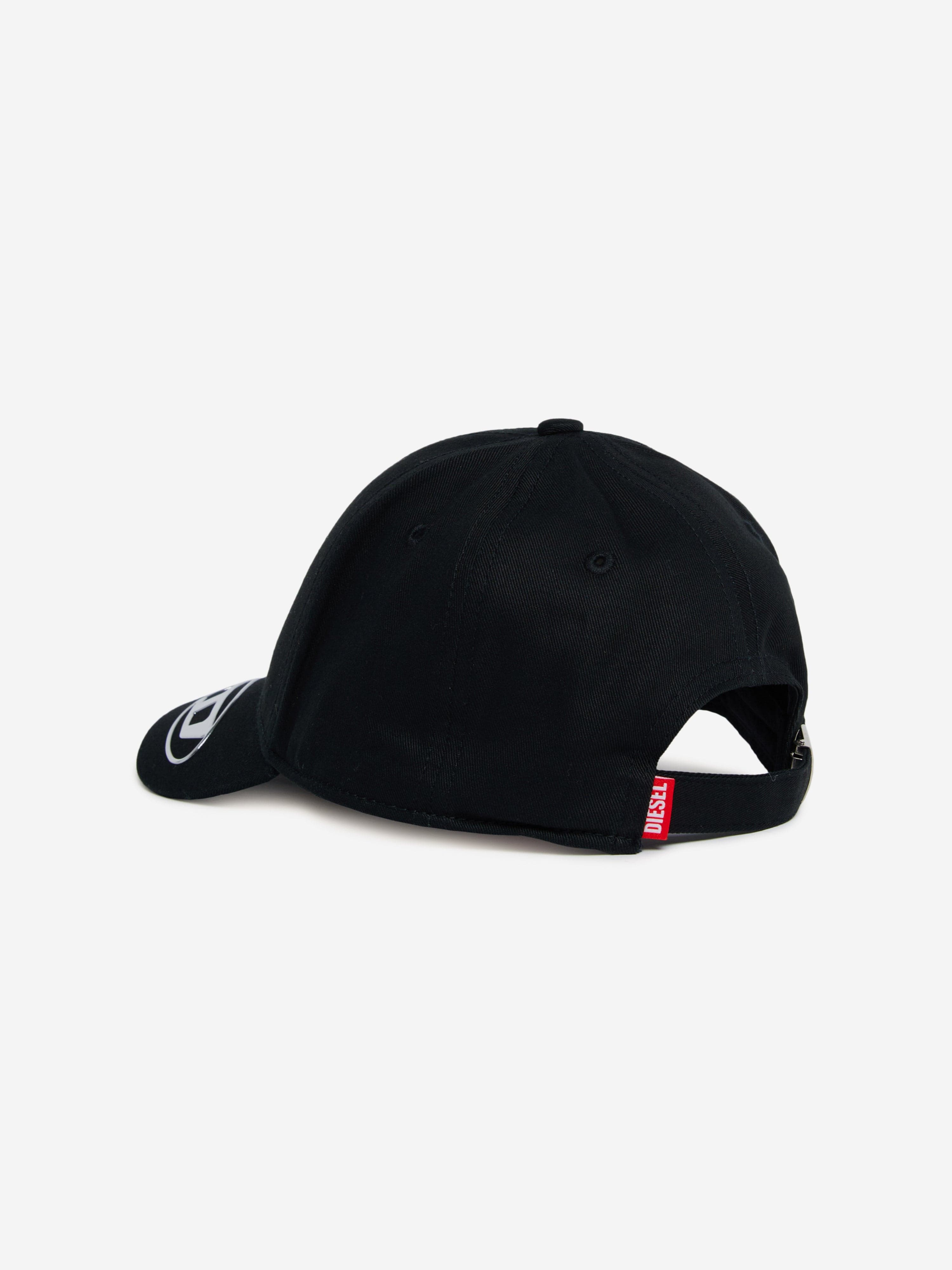 Diesel Kids Oval D Logo Cap in Black