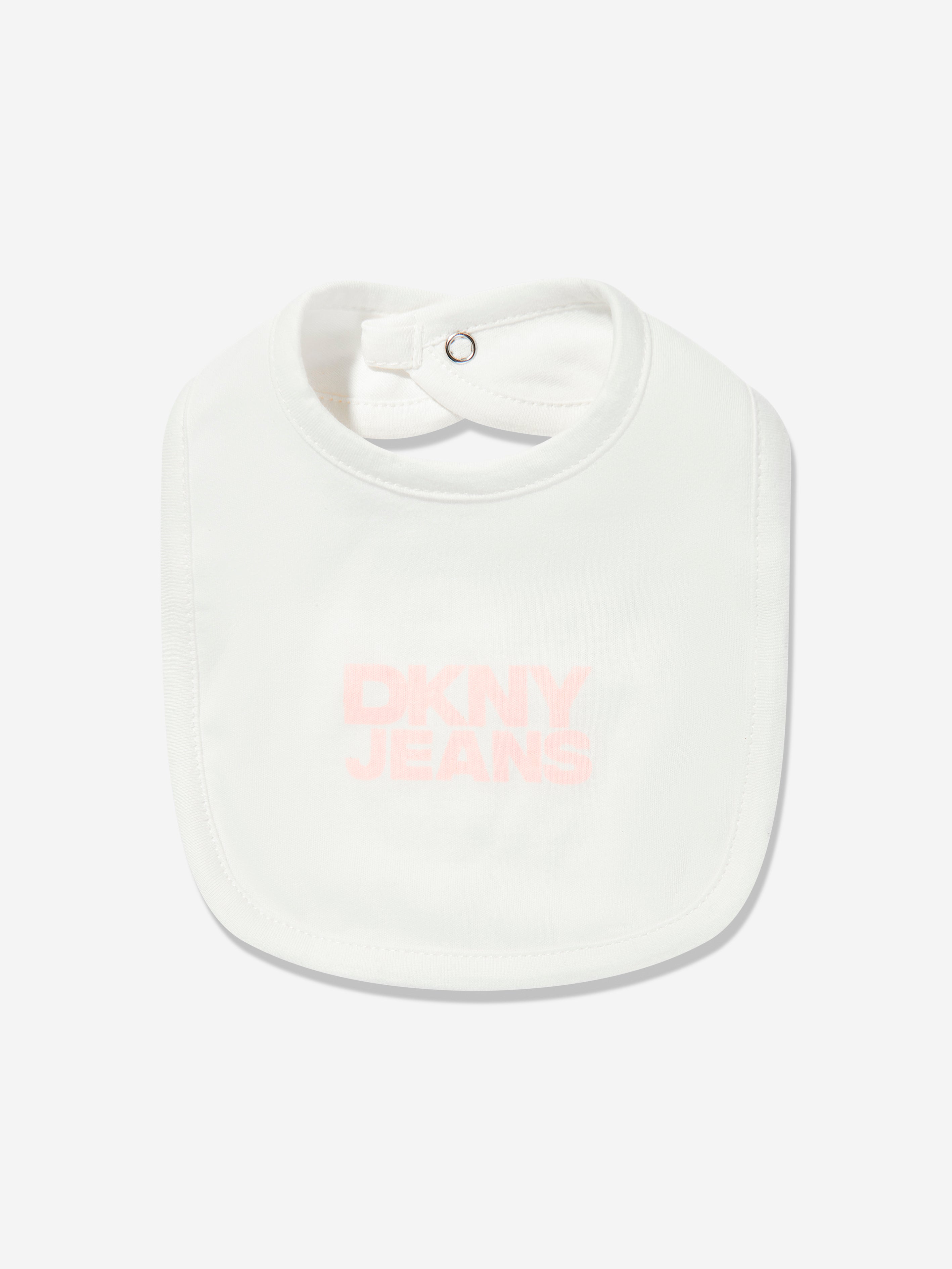 DKNY Baby Girls Bib and Socks Set in Pink