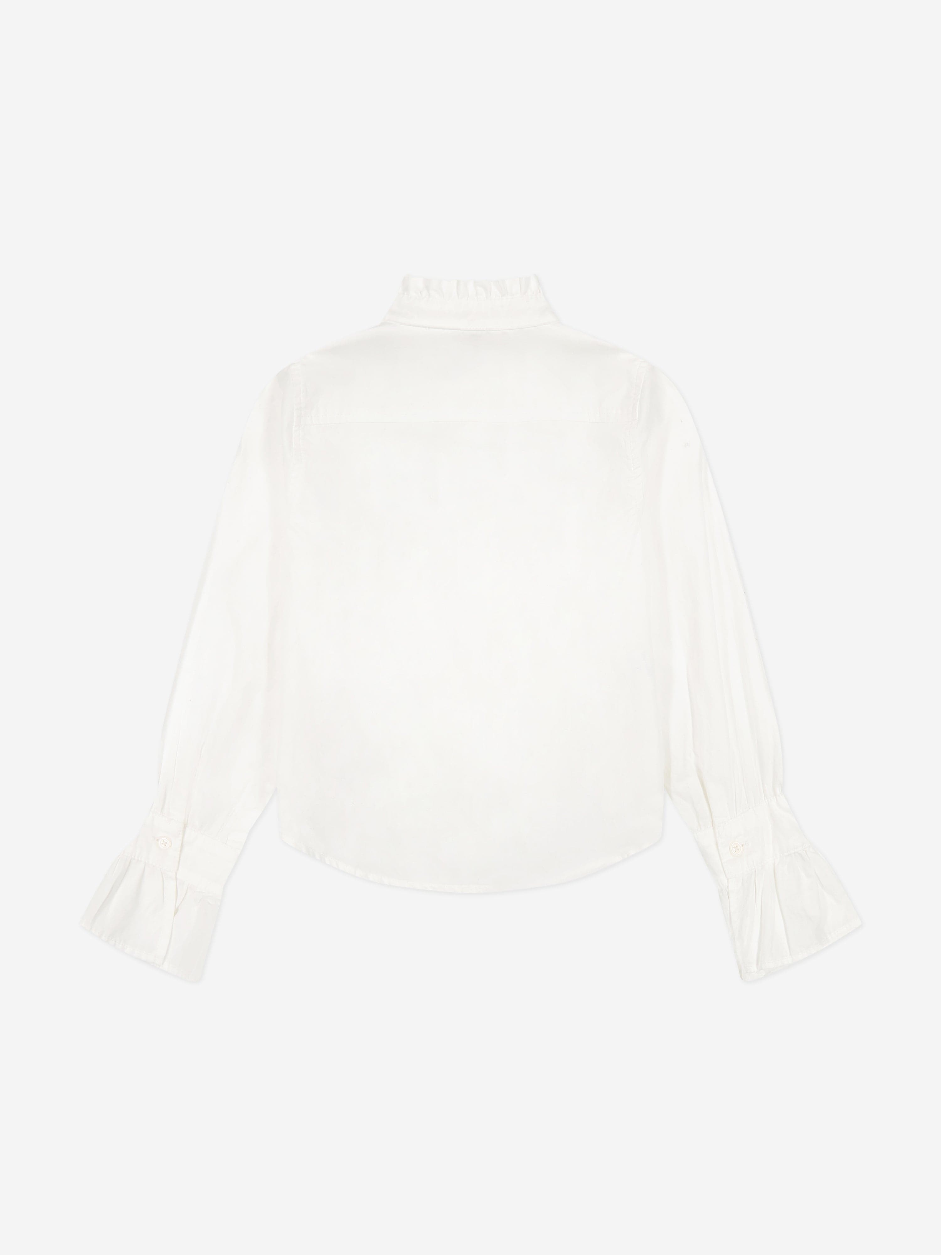 Girls Simona Shirt in White