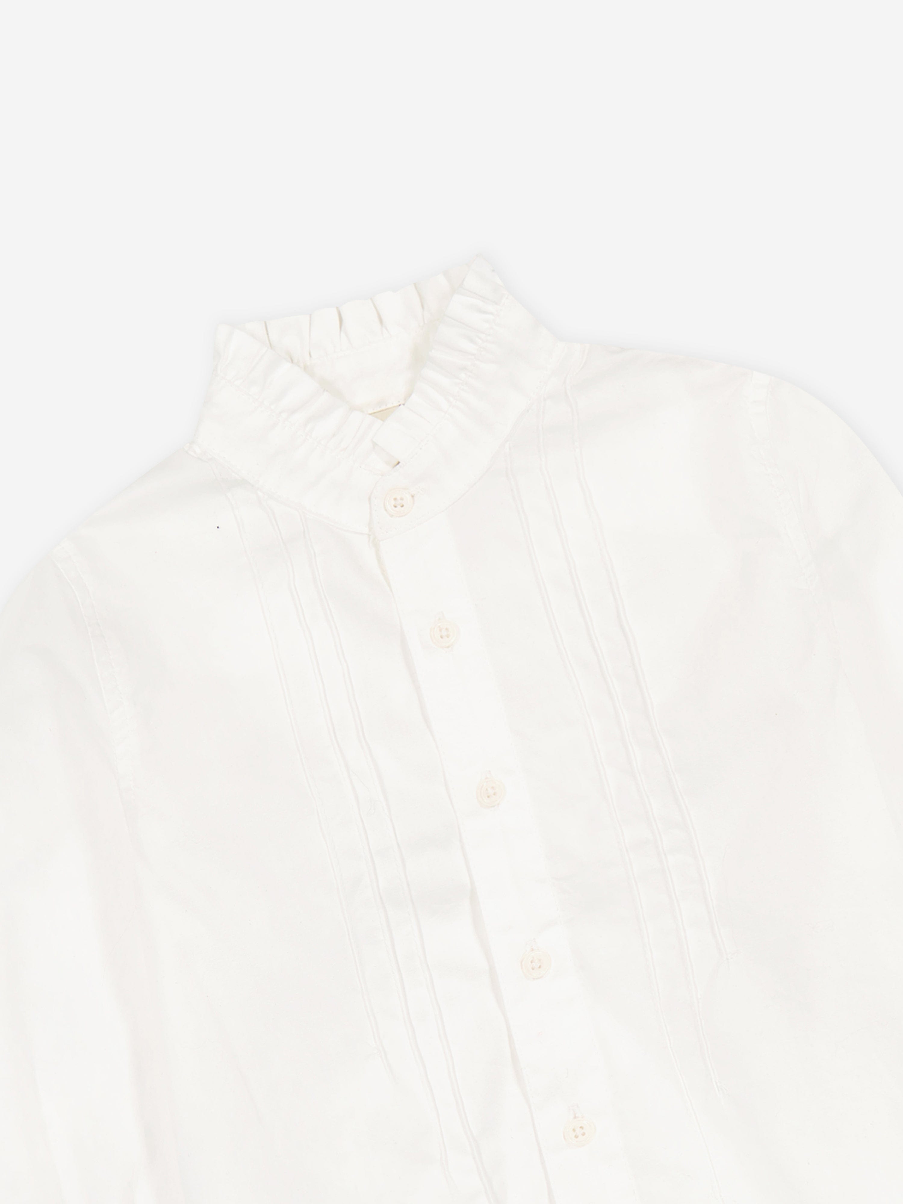 Girls Simona Shirt in White