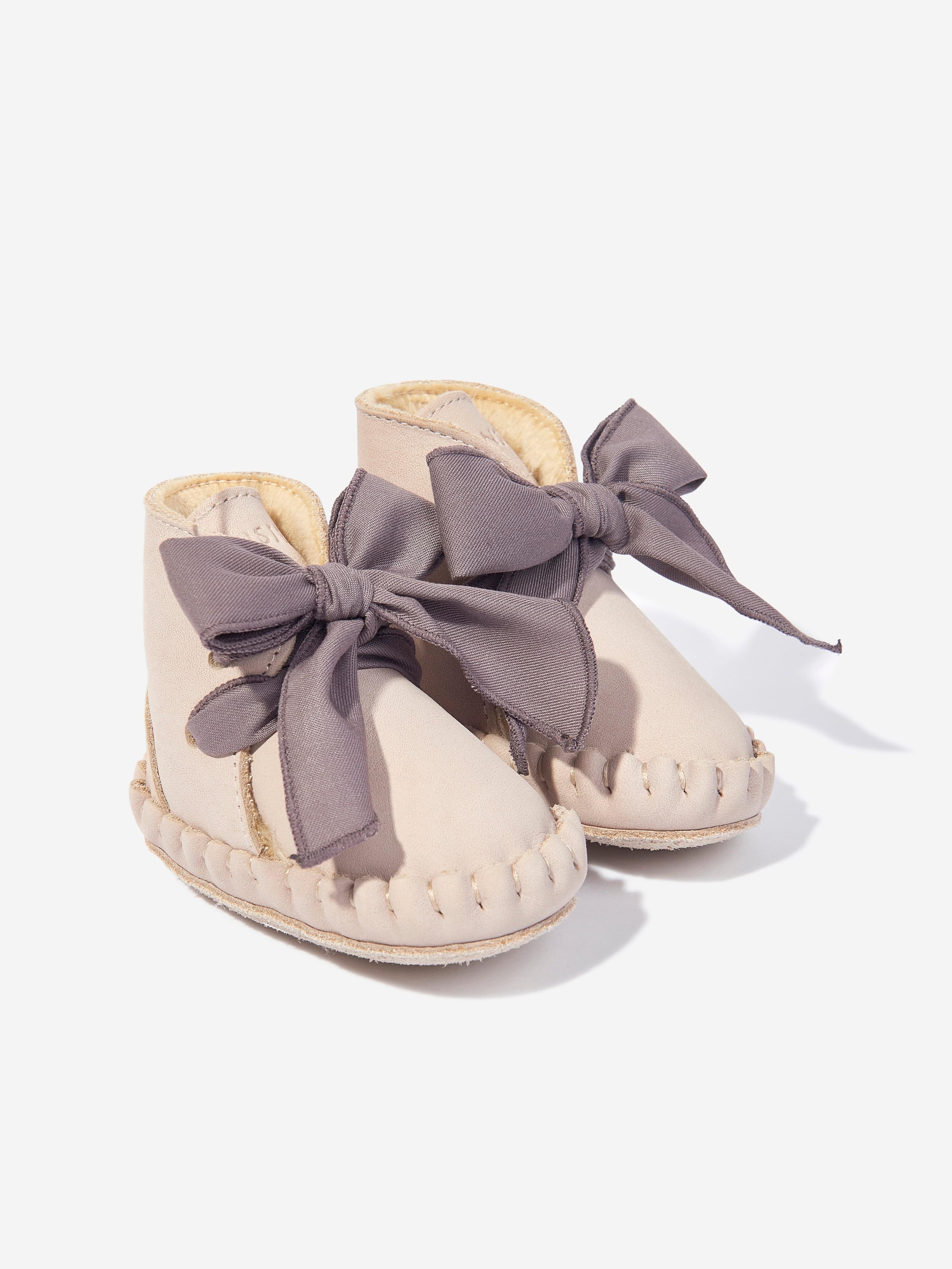 Baby Girls Pina Organza Booties in Purple