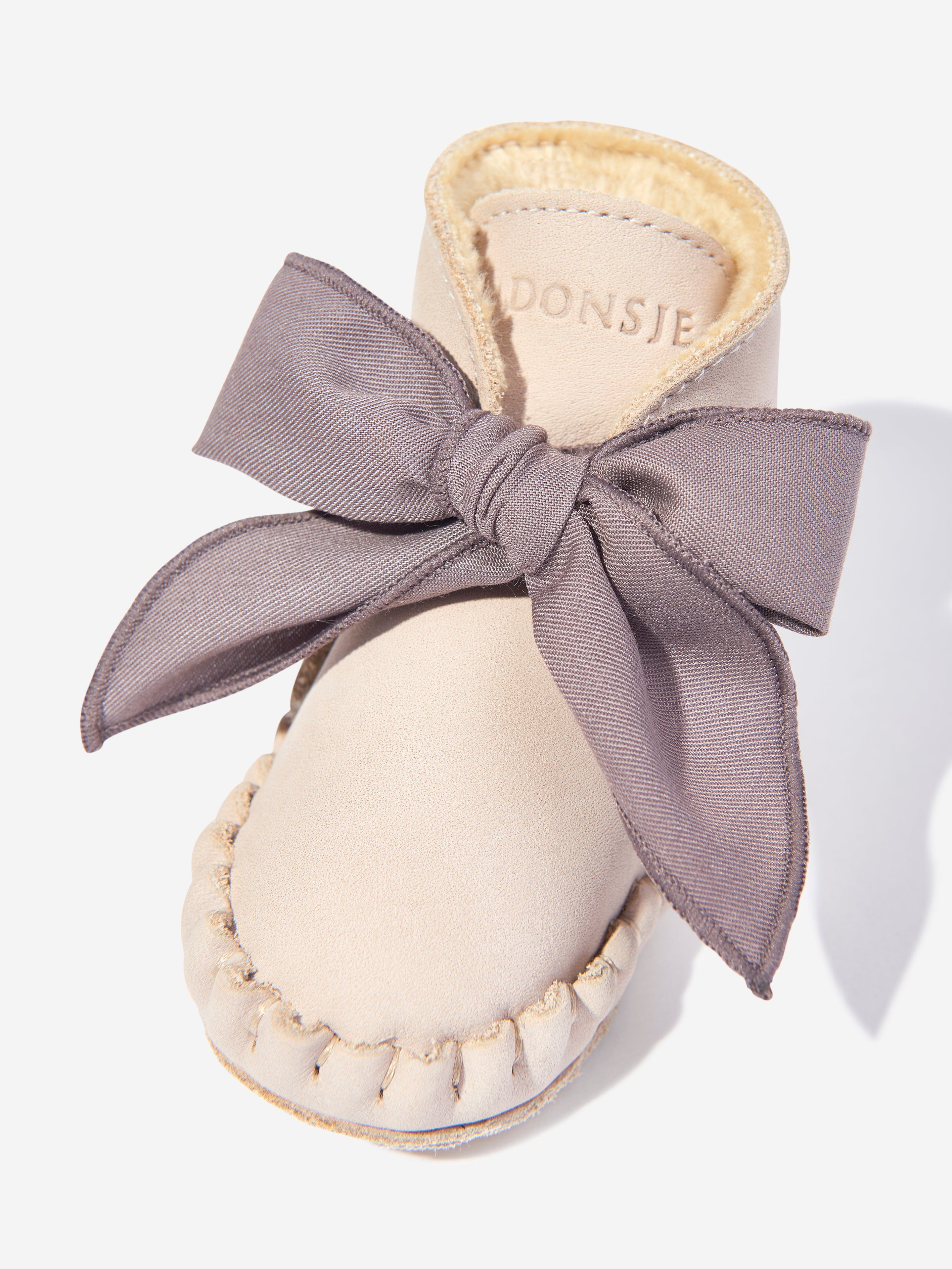 Baby Girls Pina Organza Booties in Purple