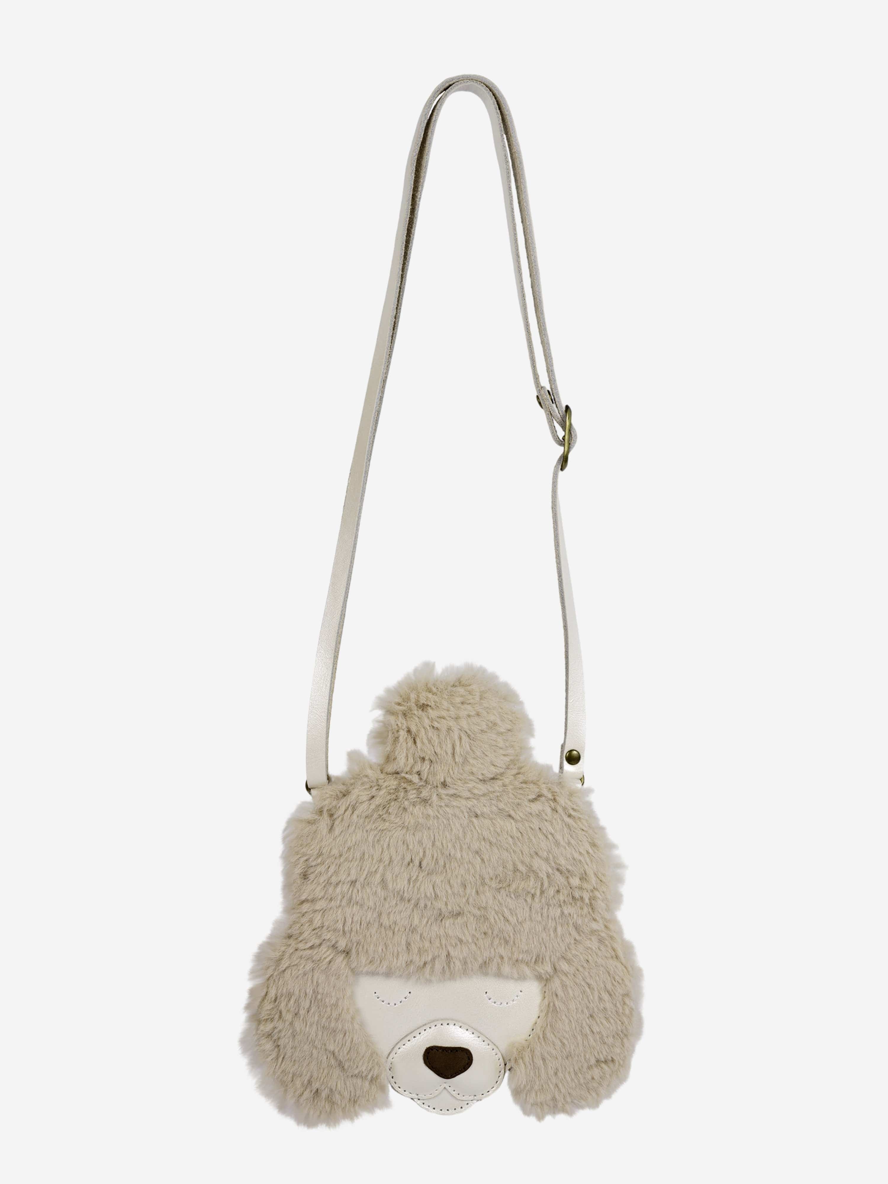Girls Britta Exclusive Poodle Purse in Ivory (12cm)