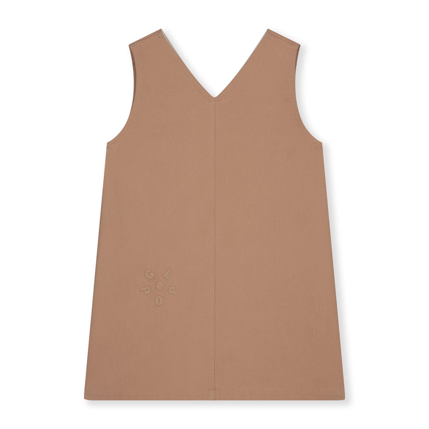 Girls Khaki Cotton Dress