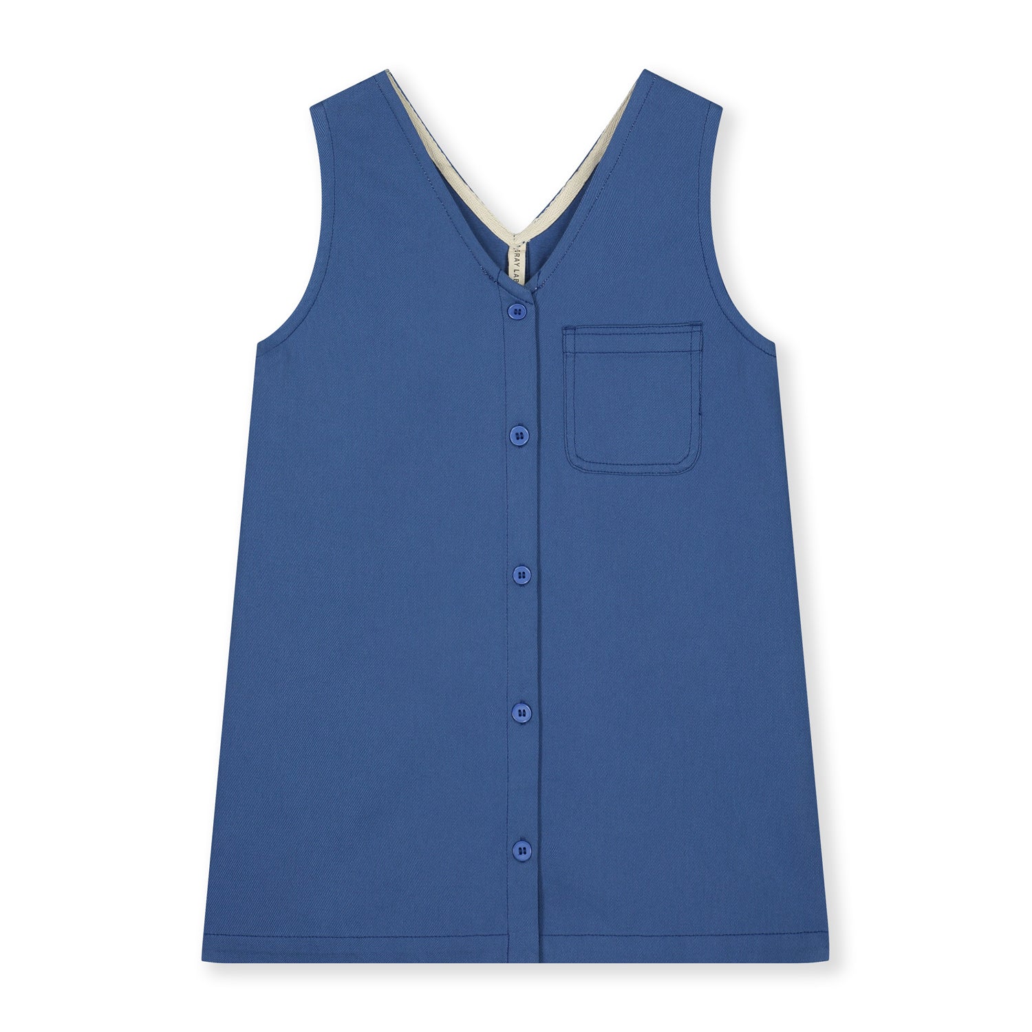 Girls Blue Cotton Dress