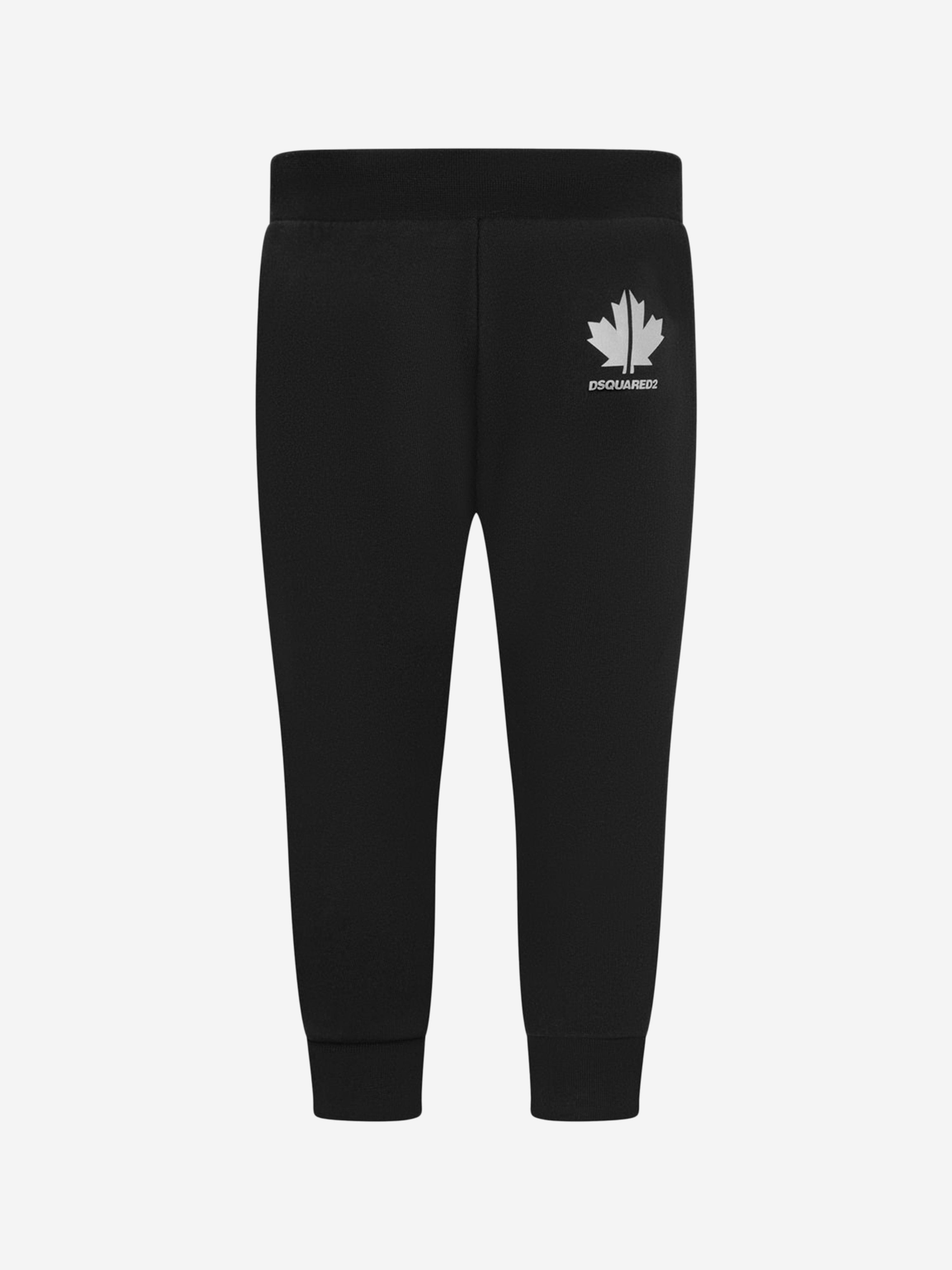 Dsquared2 Kids Black Cotton Sports Edition Joggers