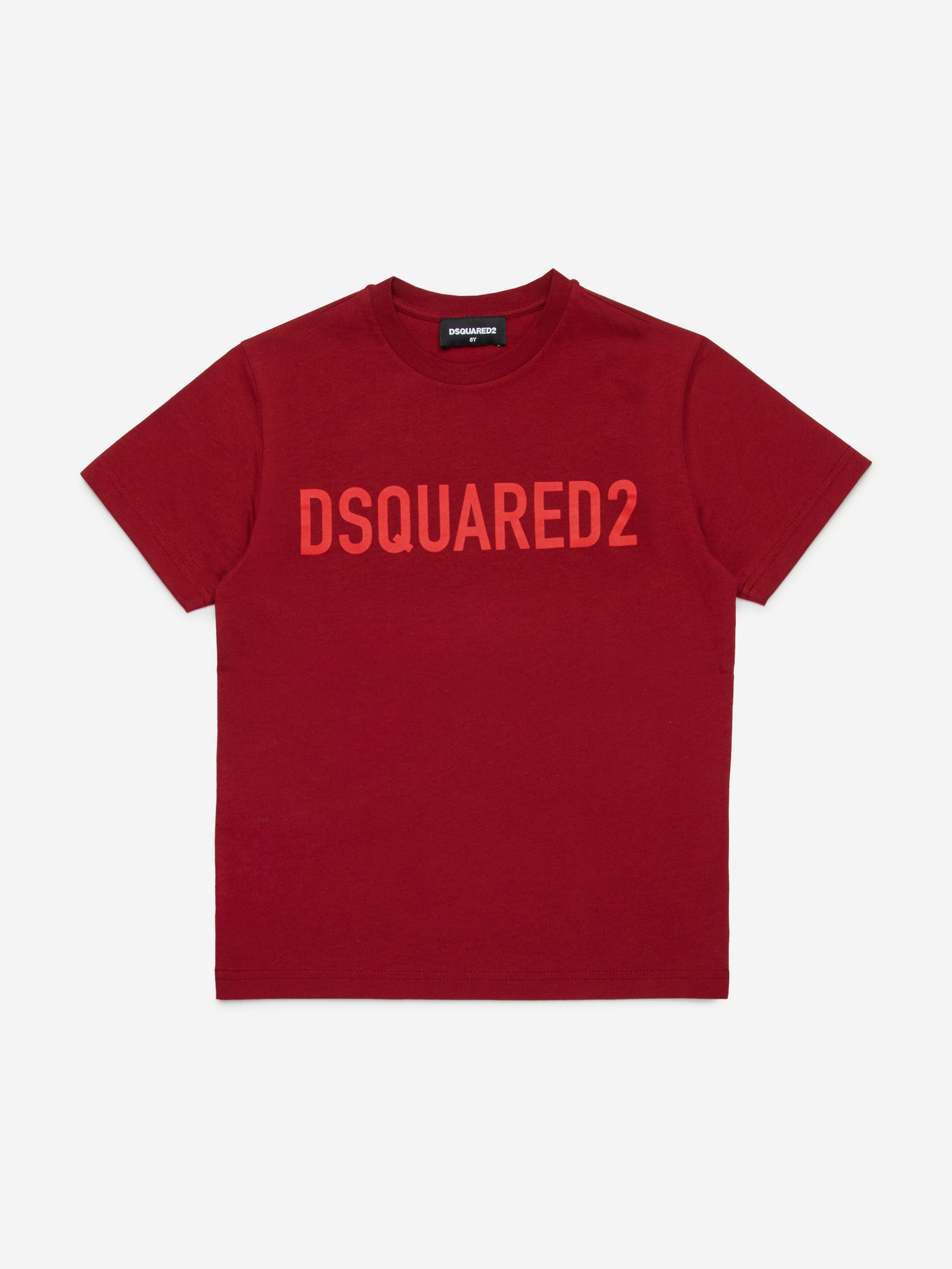 Kids Logo Print T-Shirt in Red