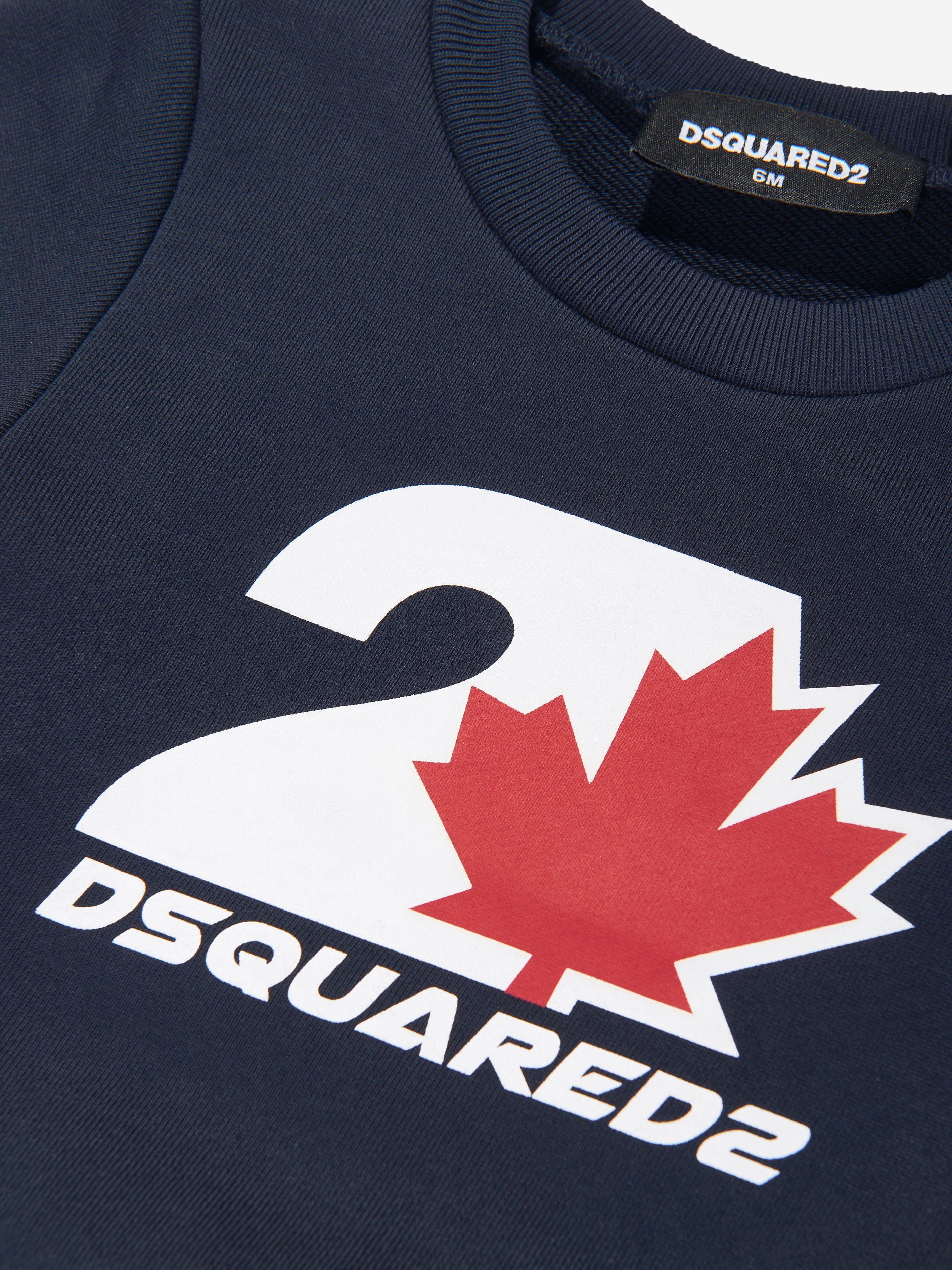 Baby Maple Leaf Logo Sweatshirt in Navy