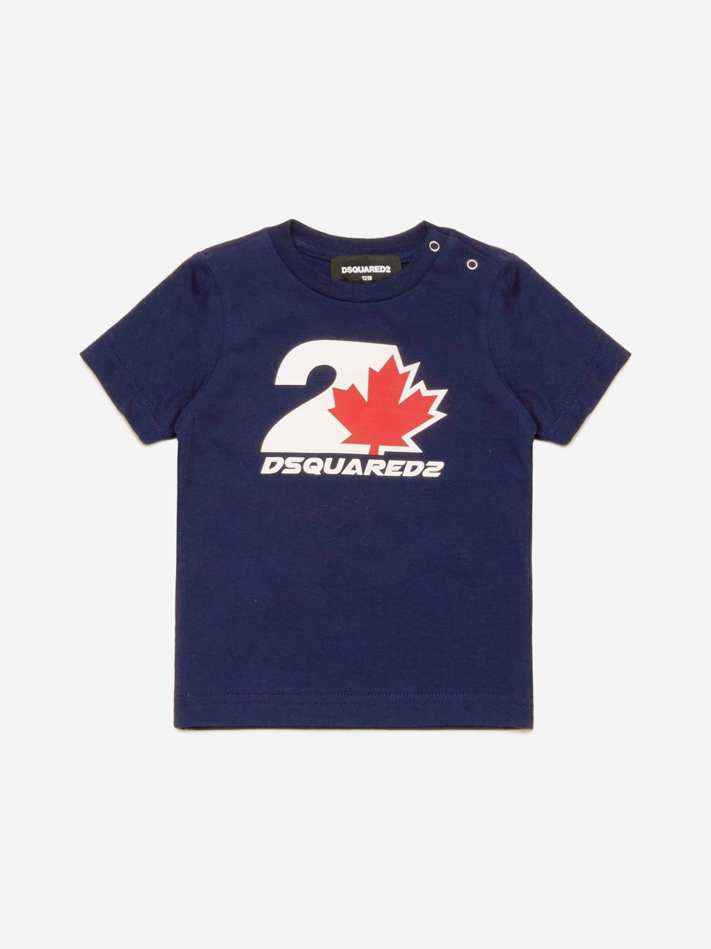 Baby Maple Leaf Logo T-Shirt in Navy