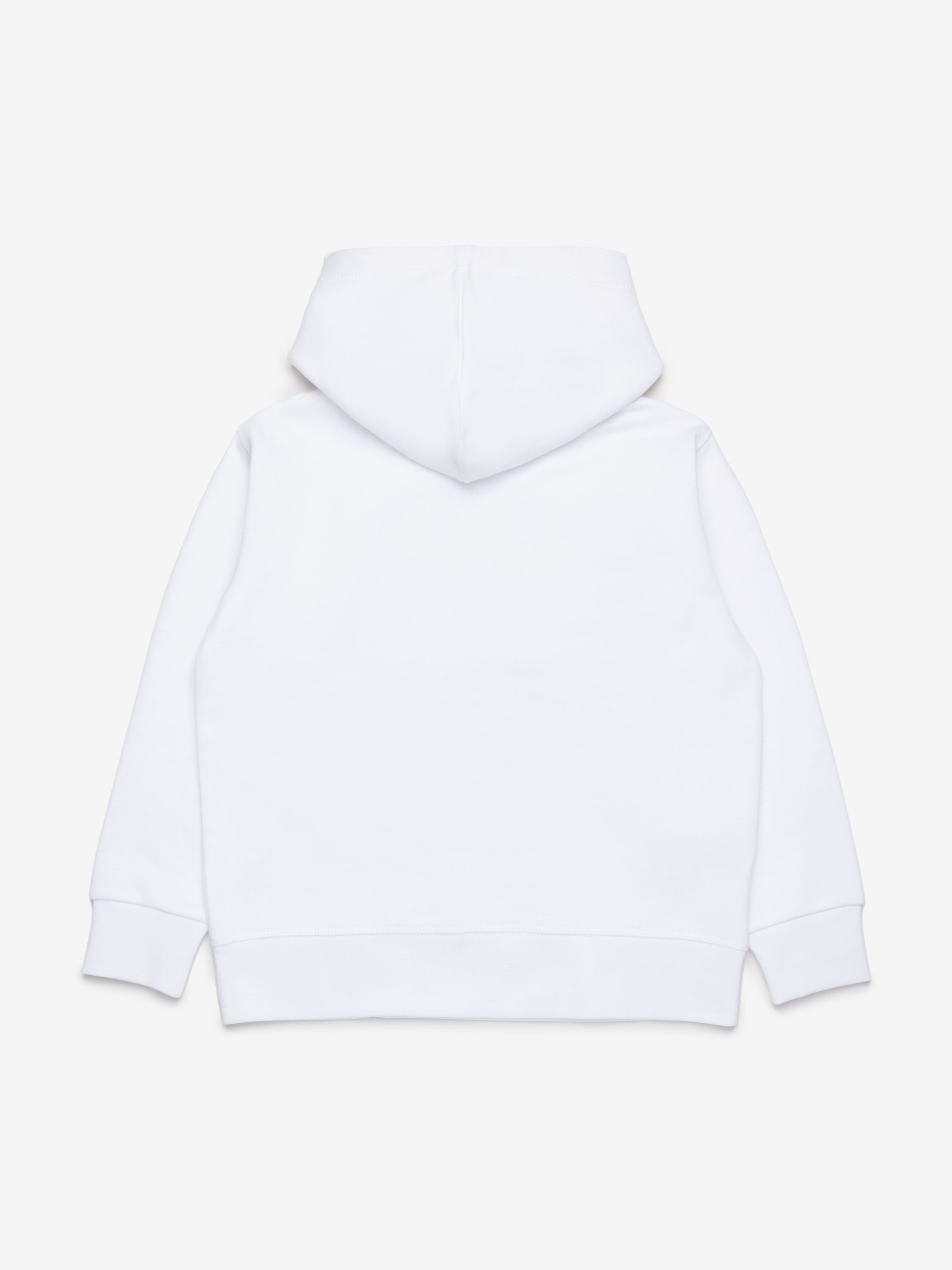 Kids Logo Hoodie in White