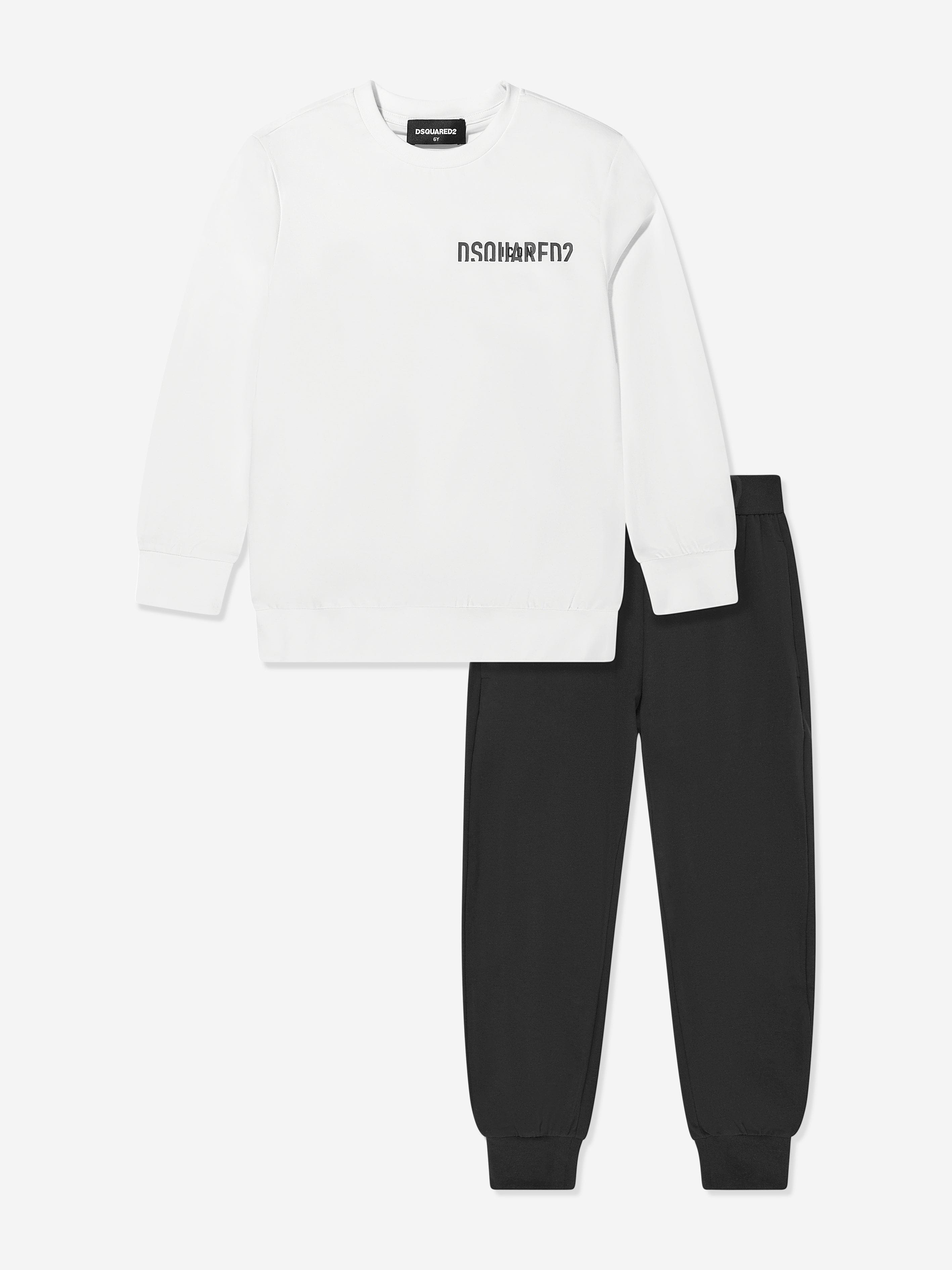 Kids Icon Logo Pyjamas Set in White