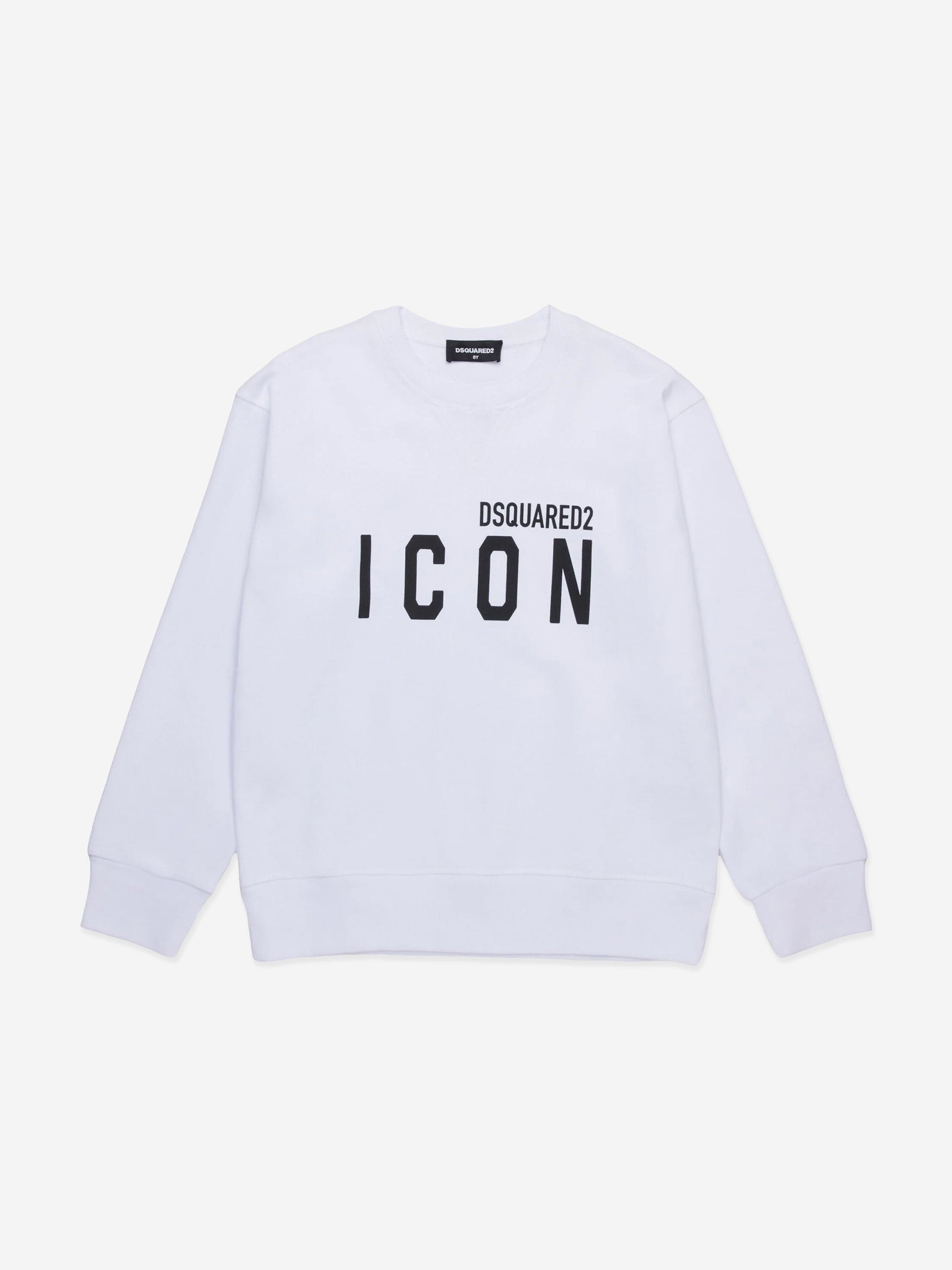 Kids Icon Logo Sweatshirt in White