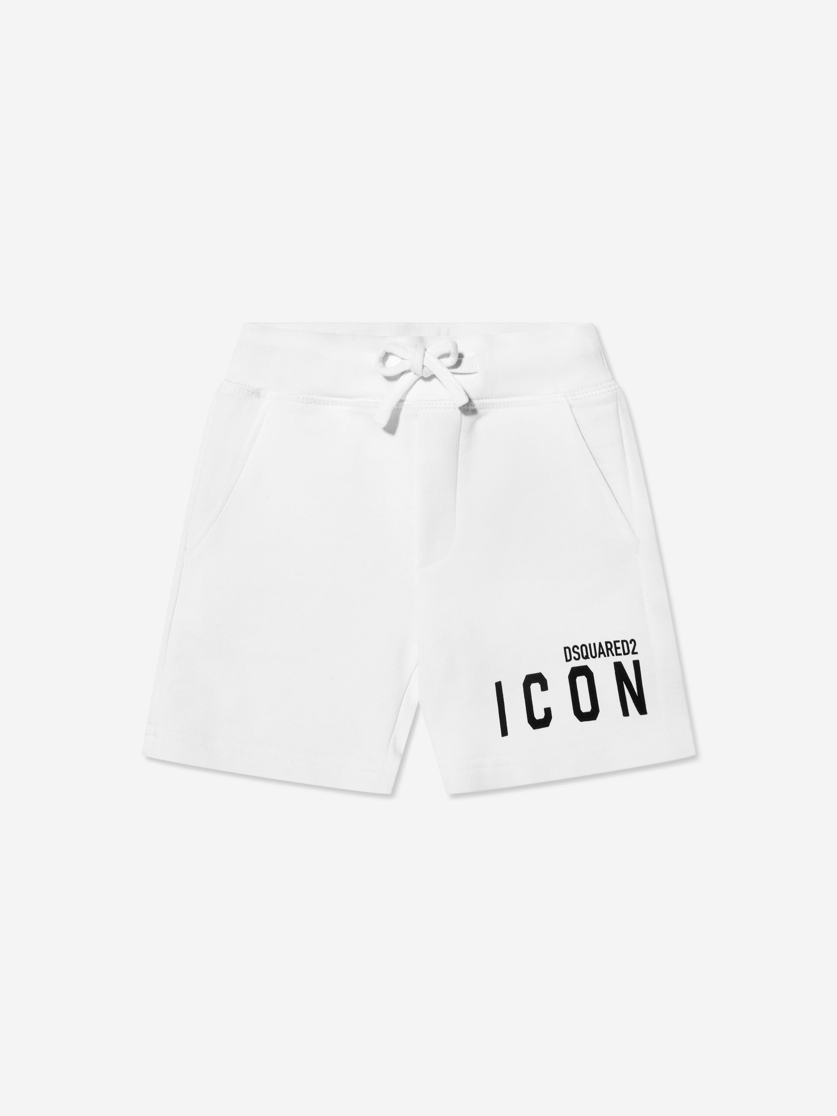 Dsquared2 Kids Icon Shorts In White