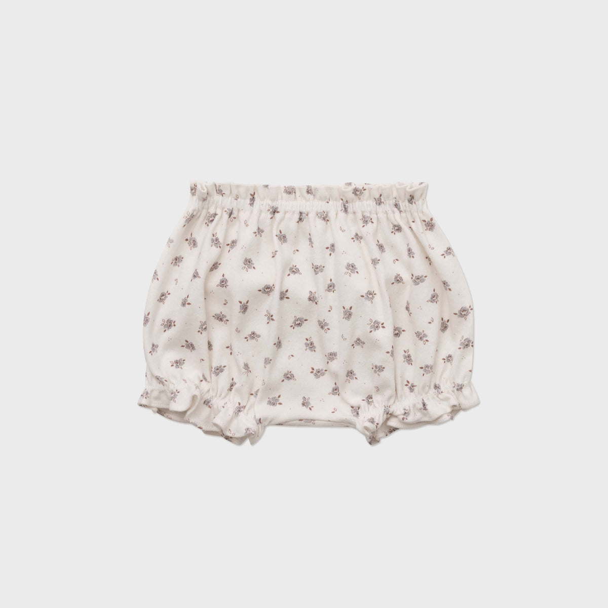 Ensemble 3 pièces en coton à motif floral beige pour bébés filles