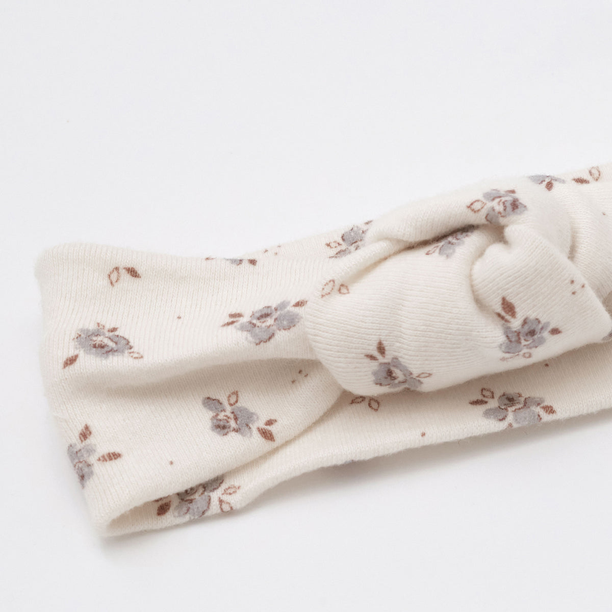 Ensemble 3 pièces en coton à motif floral beige pour bébés filles