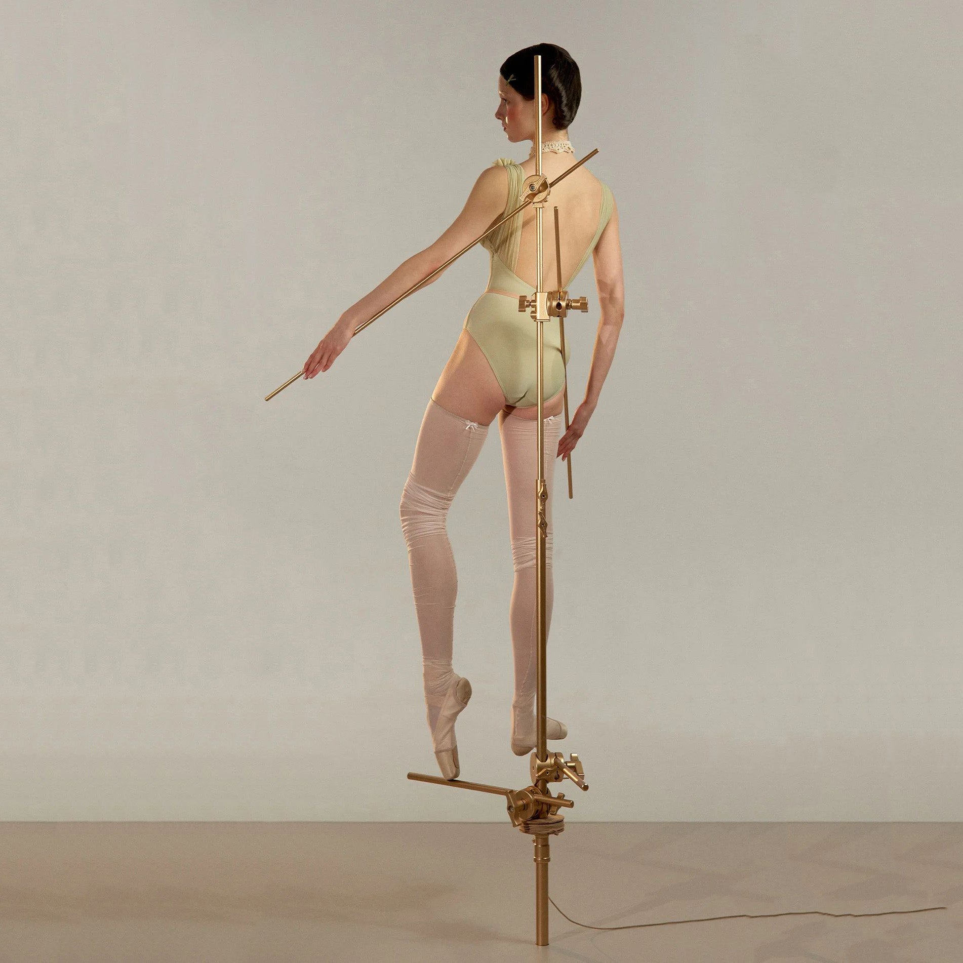 Women Green Tea"RUCHED DOLL"Ballet Onesies(251LE72VD/green tea)