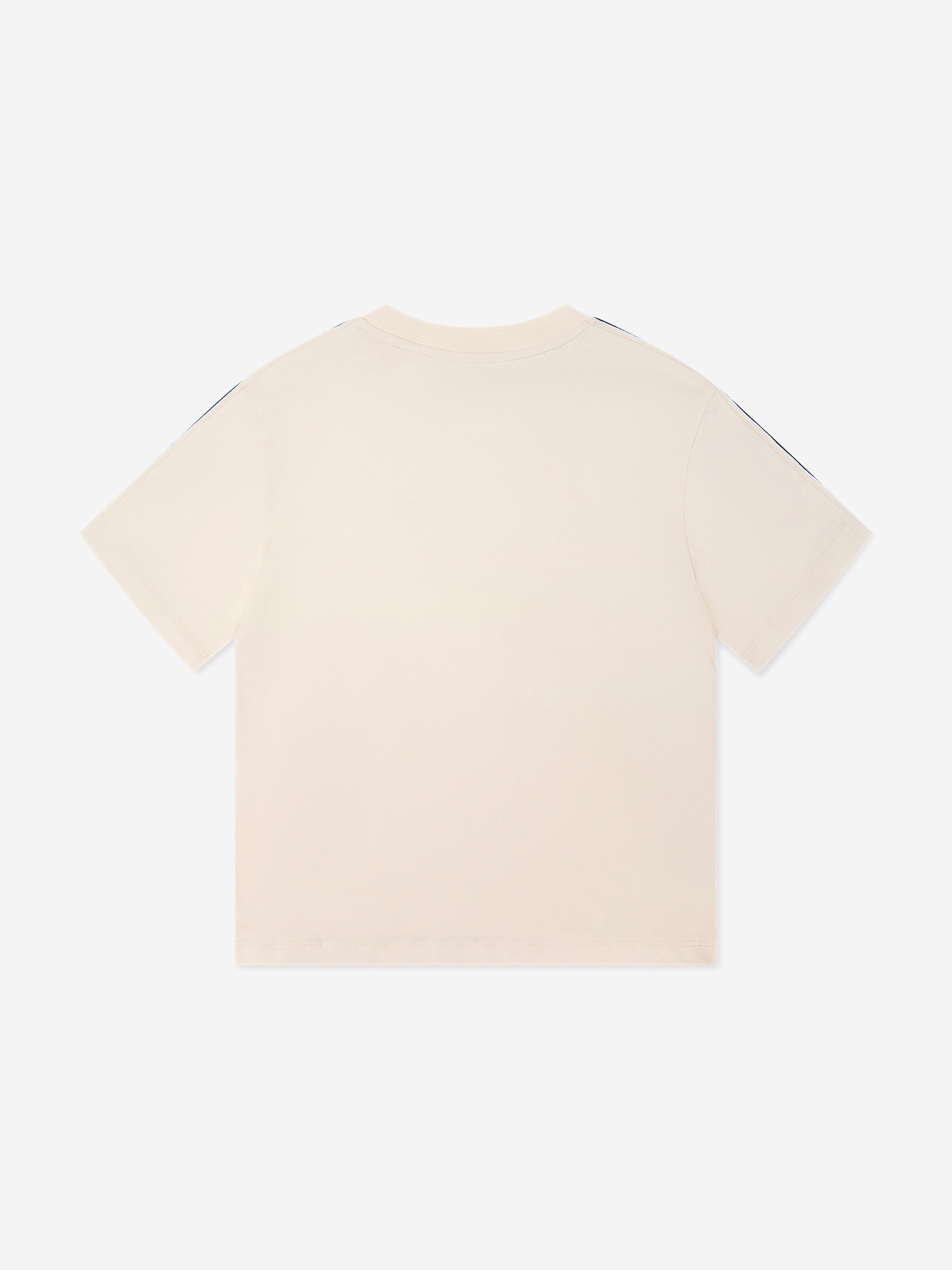 EA7 Emporio Armani Boys Logo T-Shirt in Beige