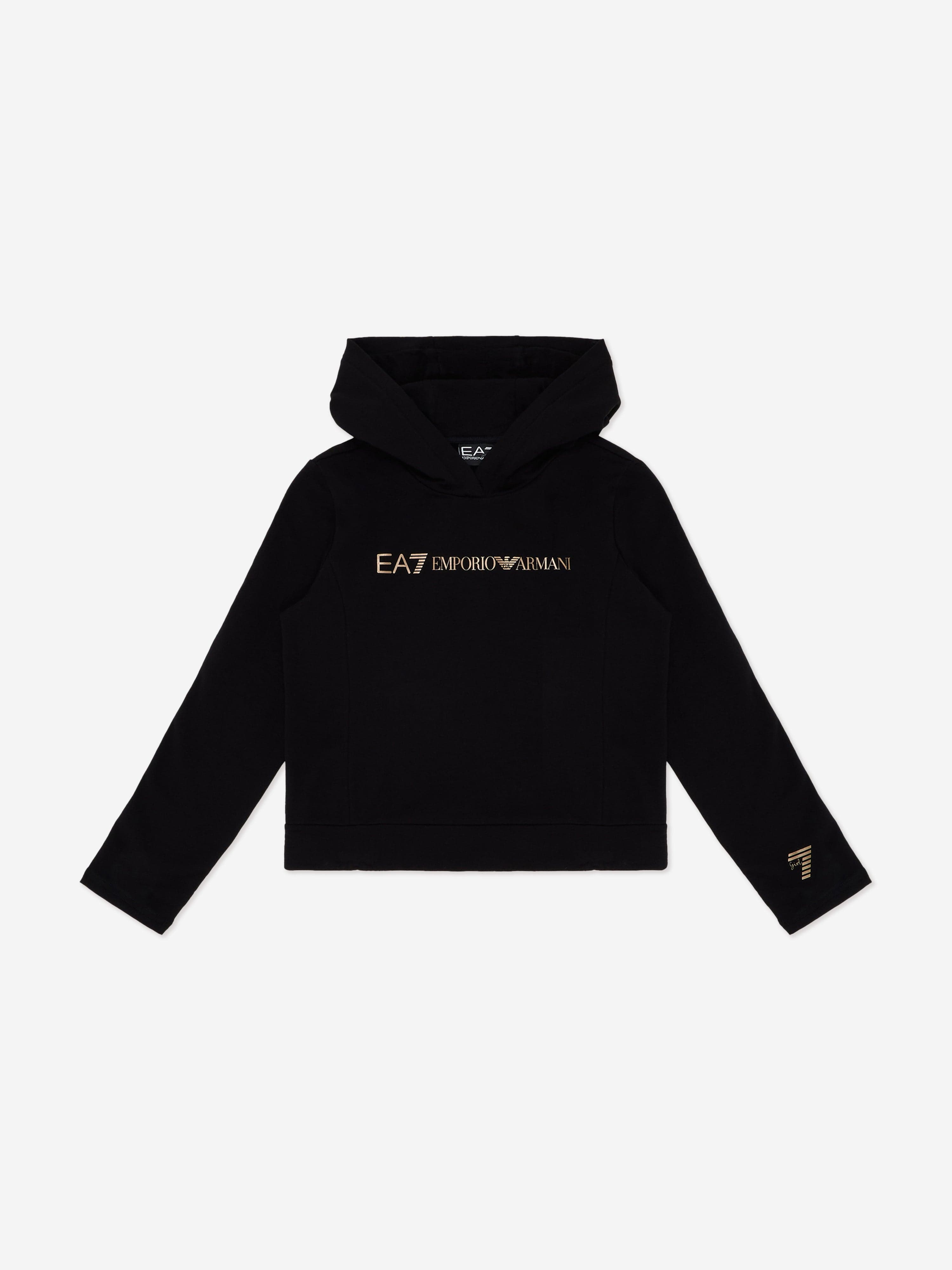 EA7 Emporio Armani Girls Logo Tracksuit in Black
