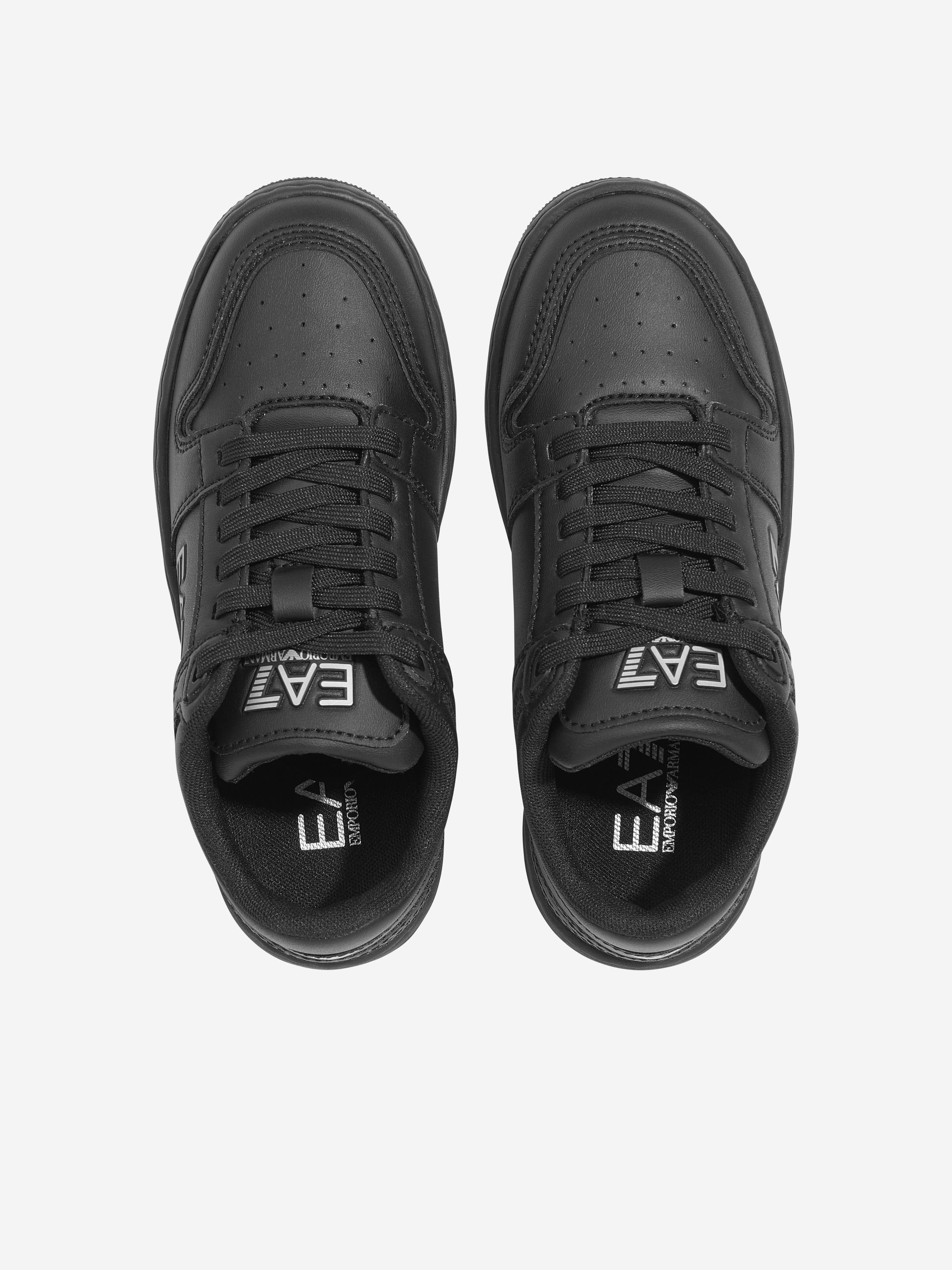 Kids Logo Trainers in Black