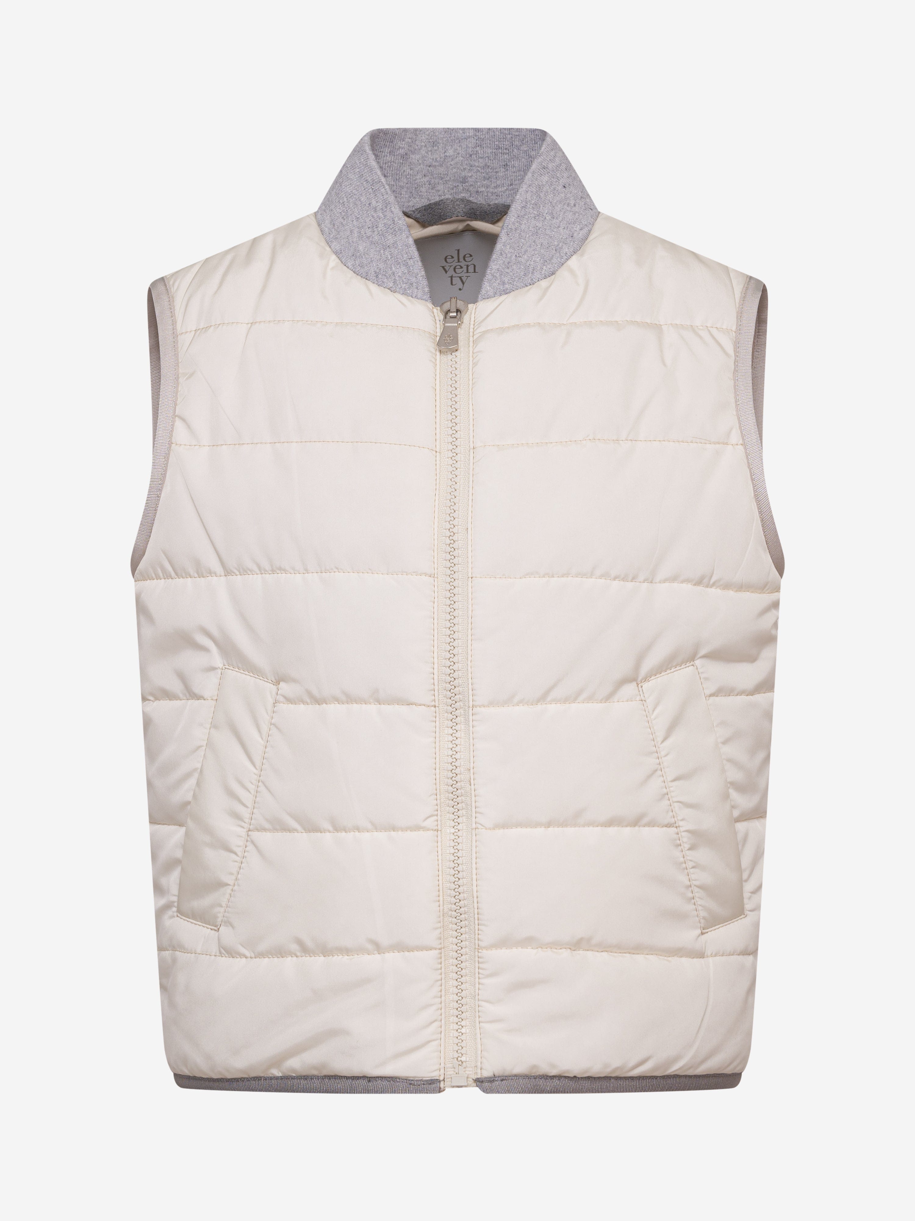 Boys Padded Gilet in Ivory