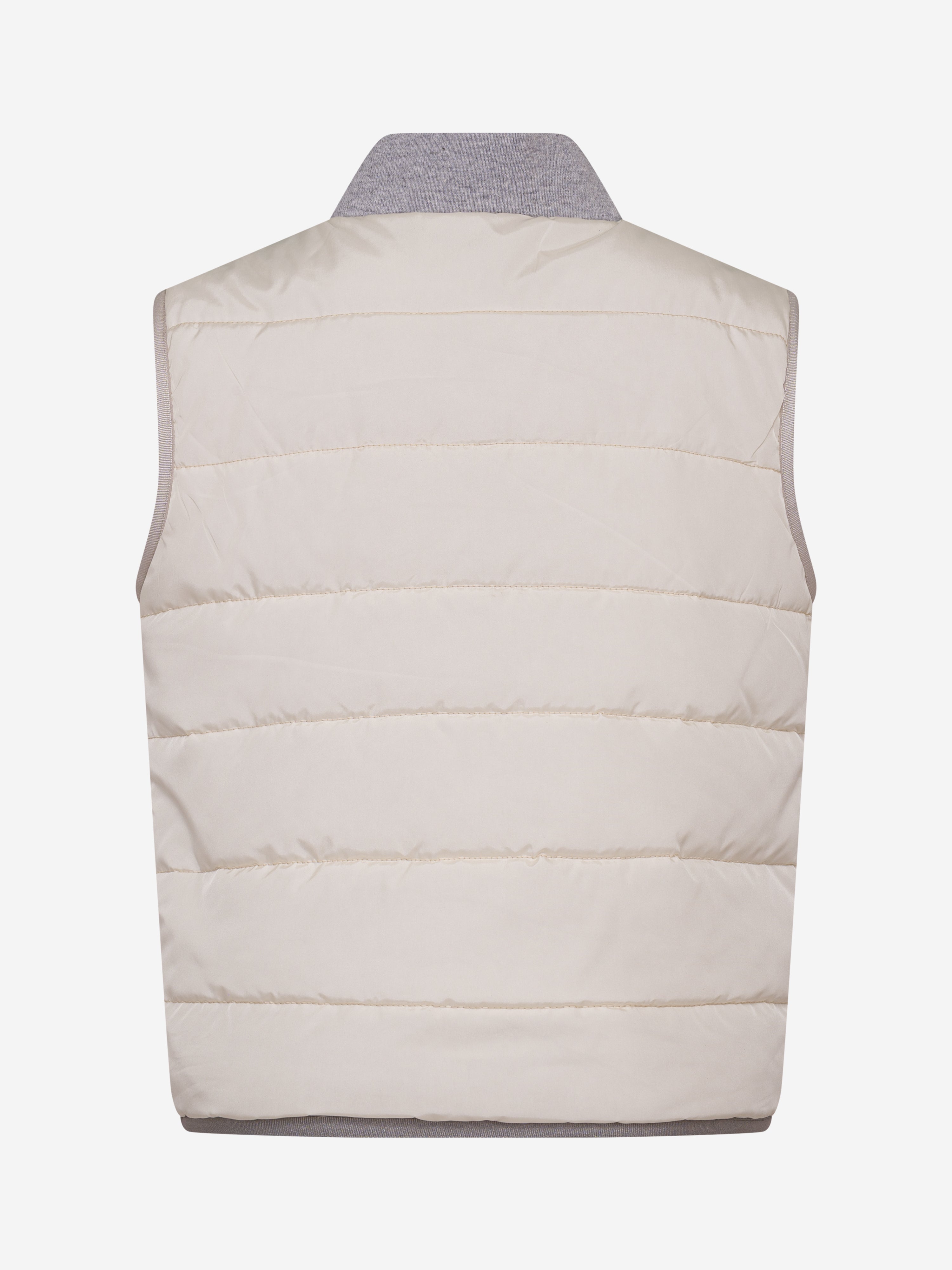 Boys Padded Gilet in Ivory