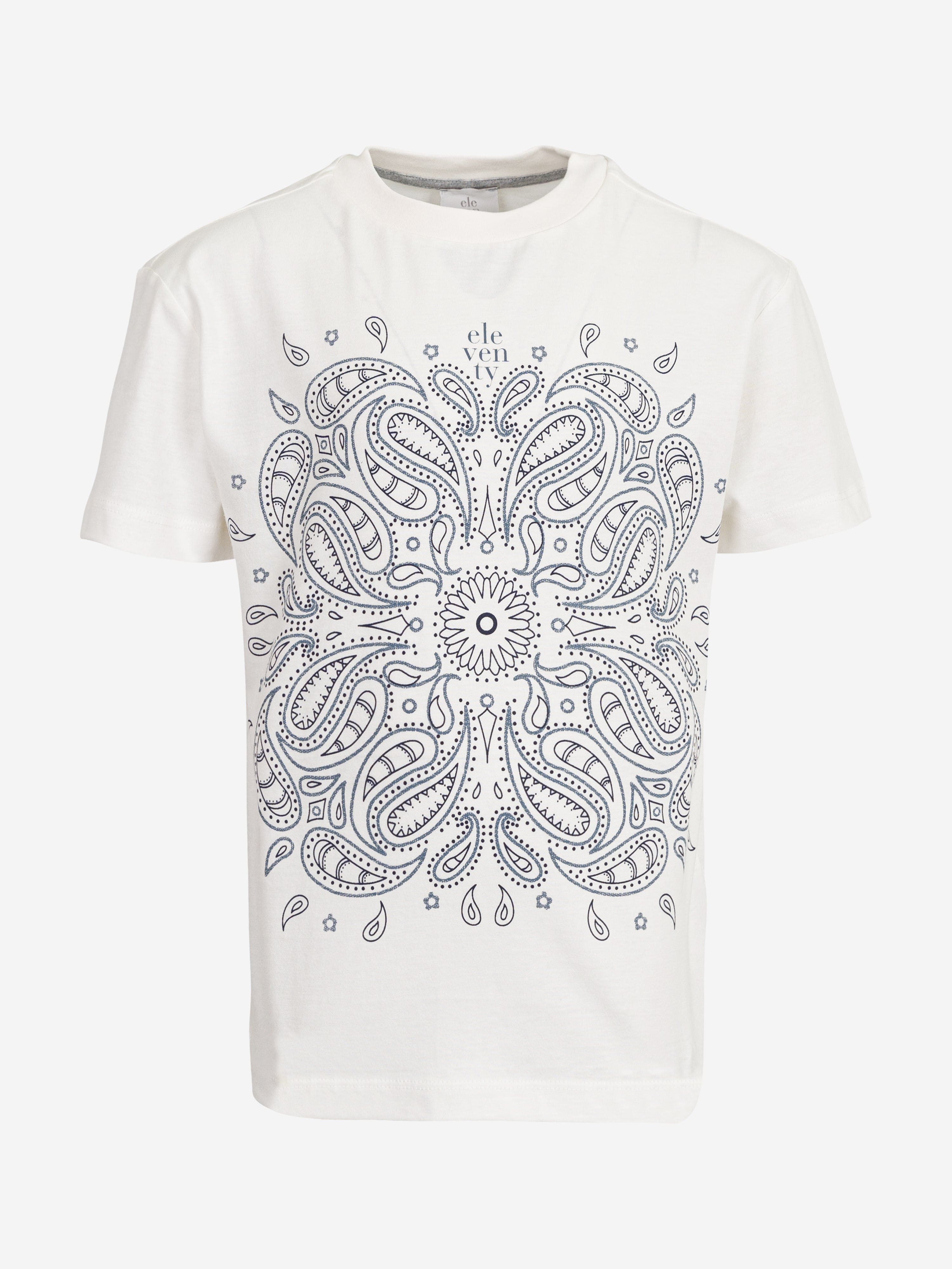 Kids Paisley T-Shirt in Ivory