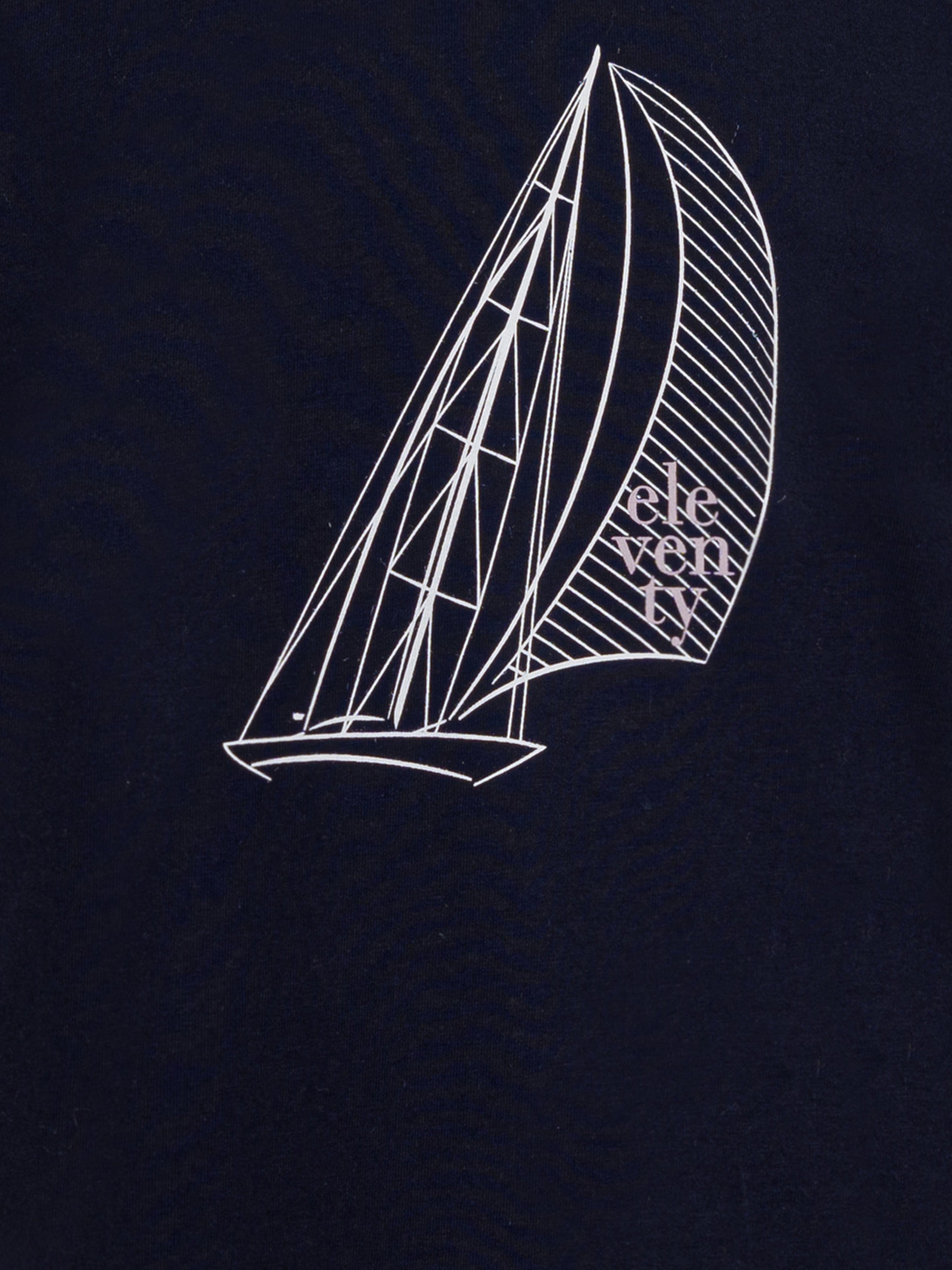 Boys Sailing Boat T-Shirt in Navy