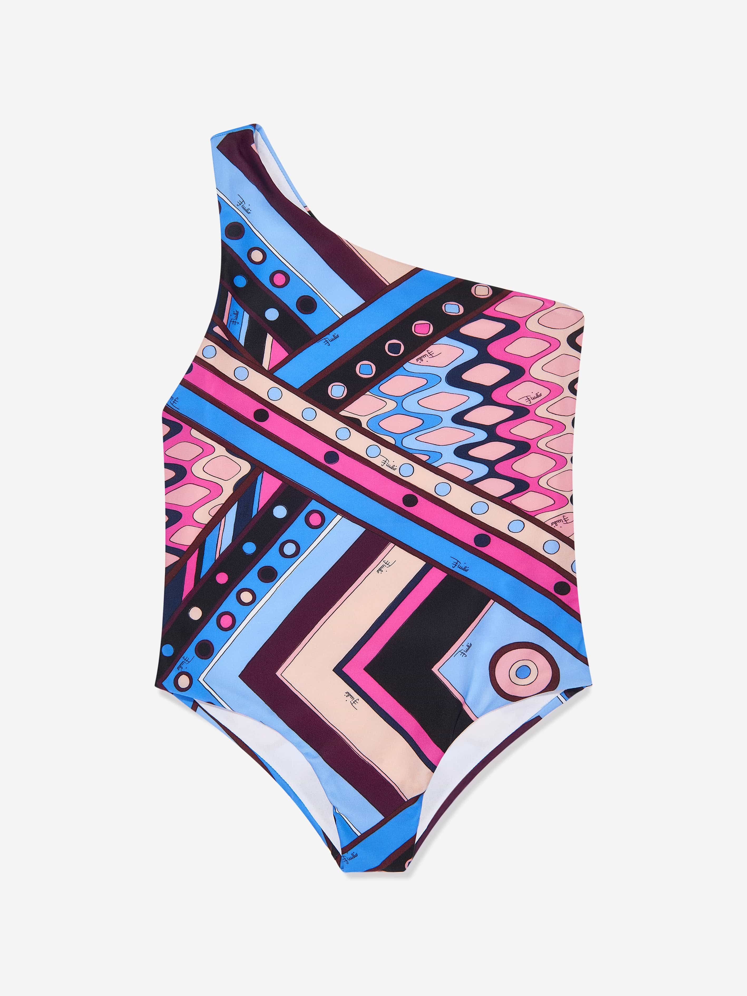 Pucci Girls Vivara Print Swimsuit in Multicolour