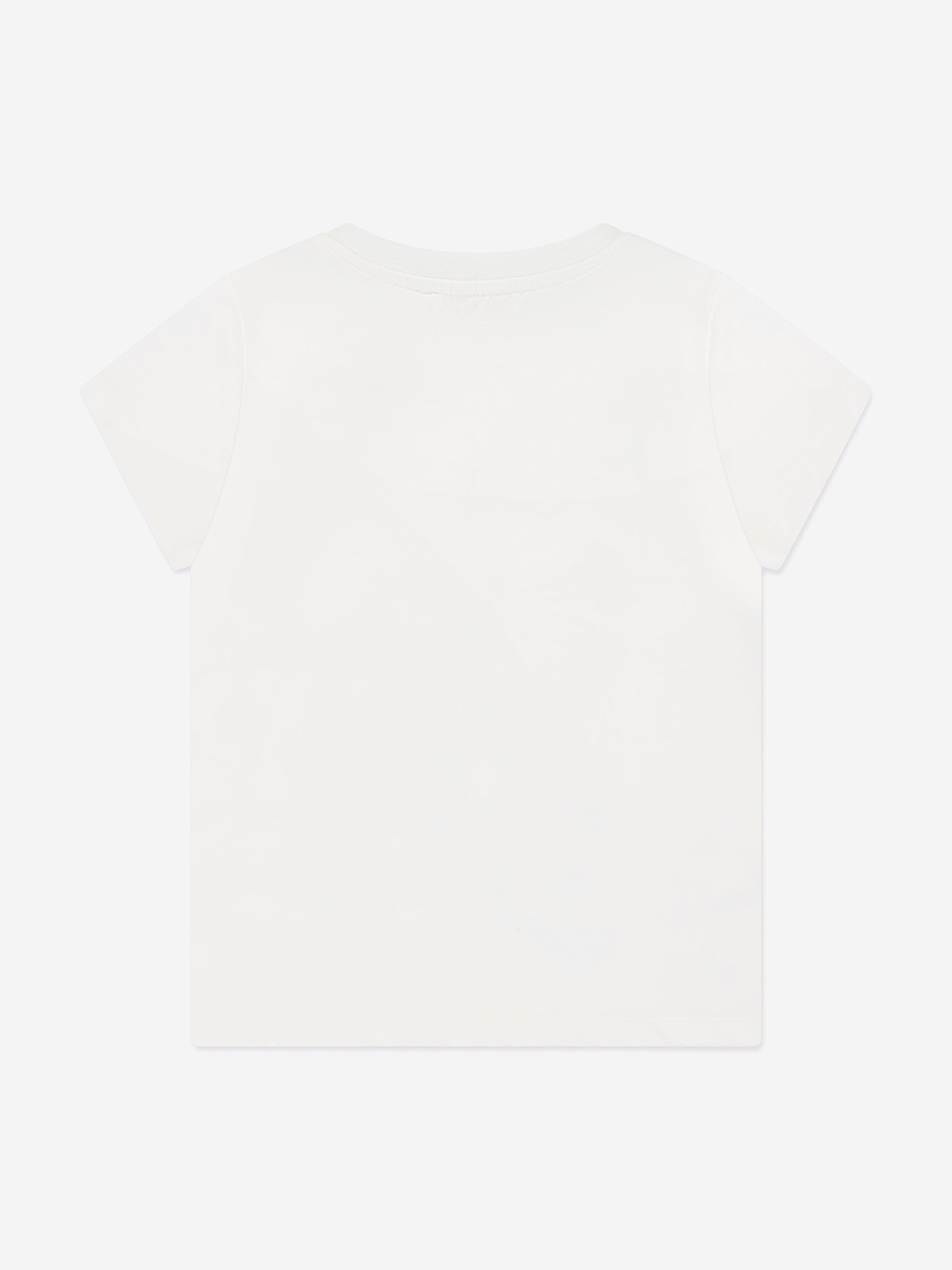 Girls Logo Jersey T-Shirt in Ivory