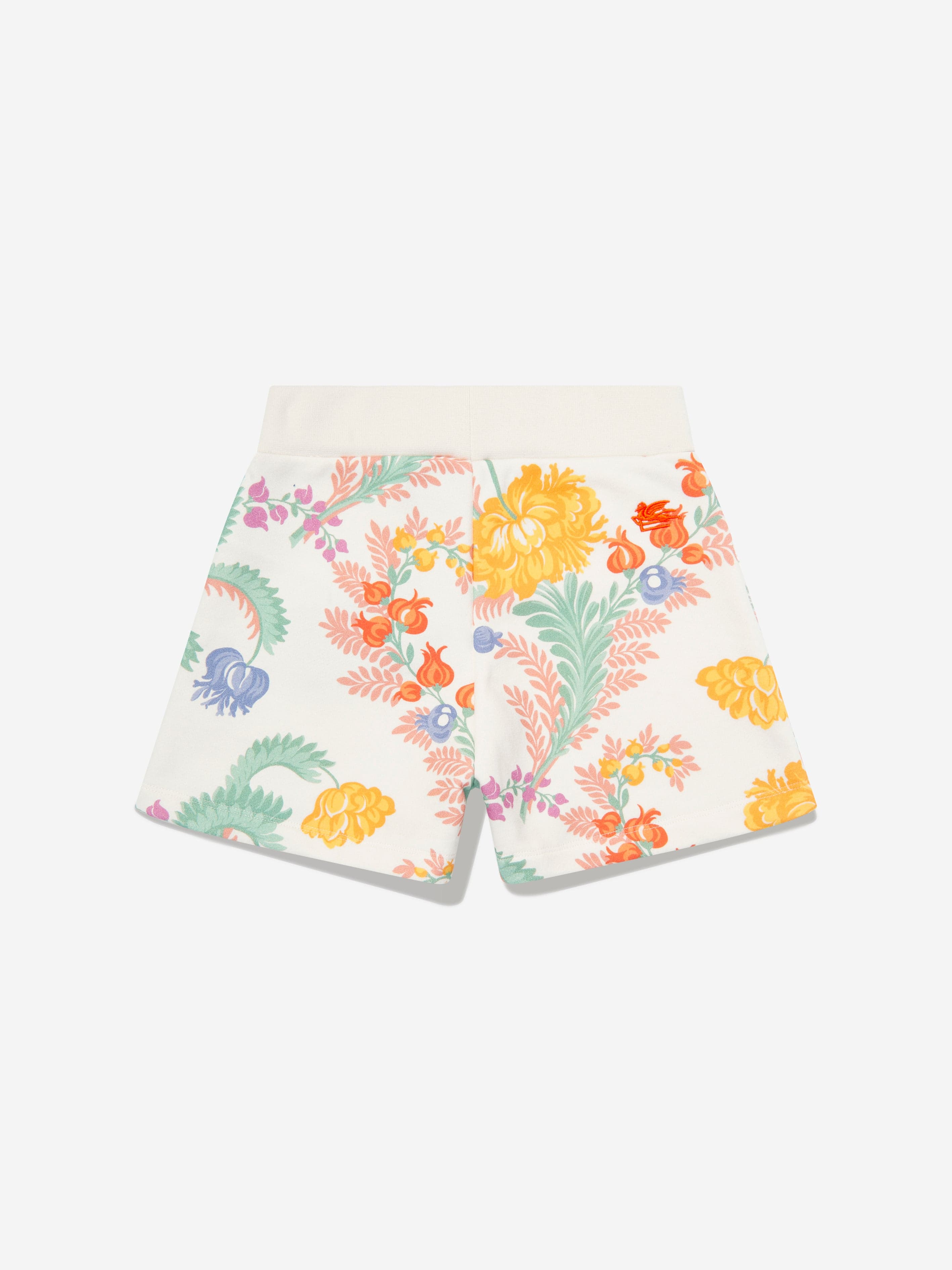 Girls Floral Shorts in Ivory