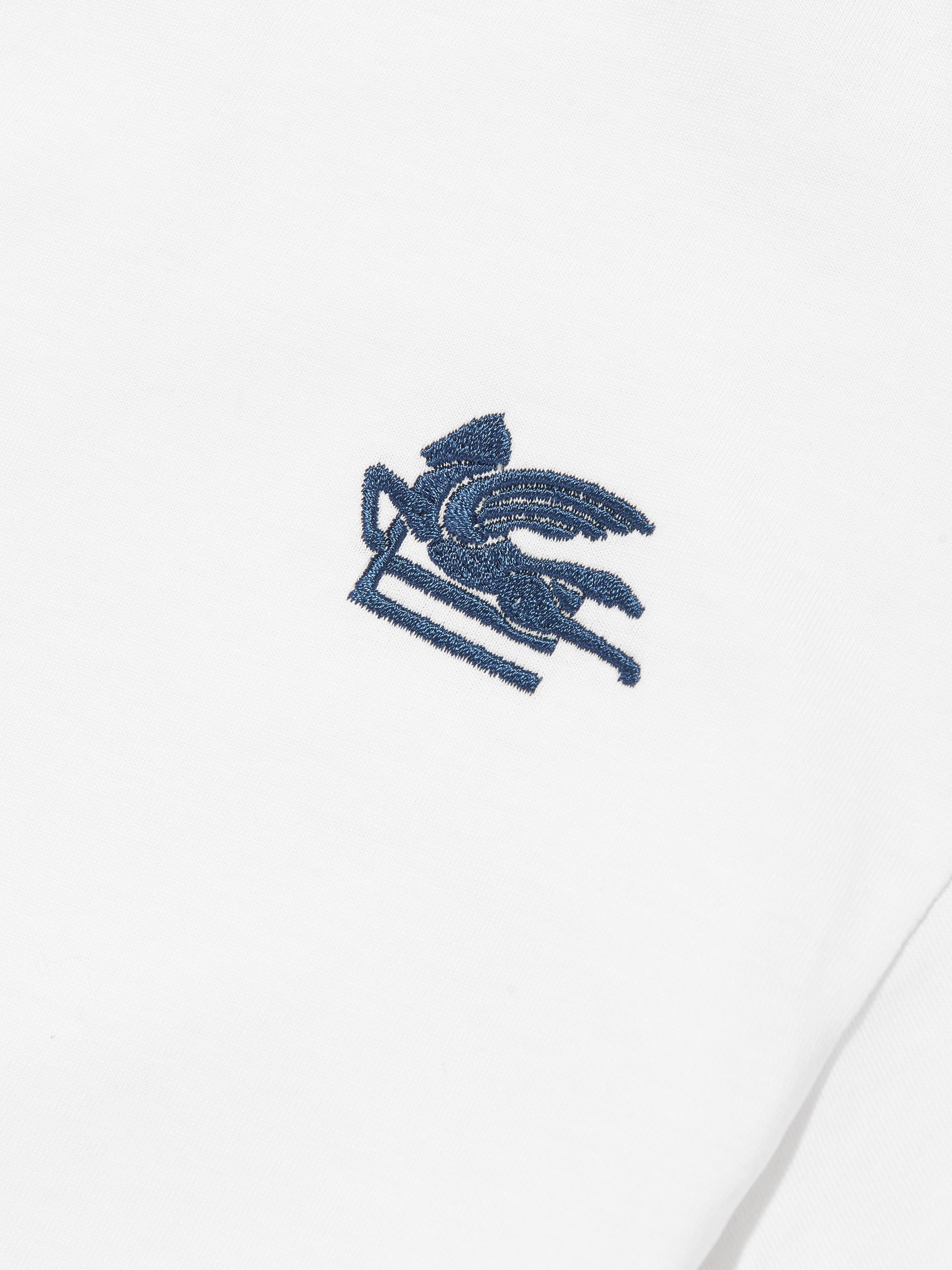T-shirt à imprimé logo pour garçons en ivoire