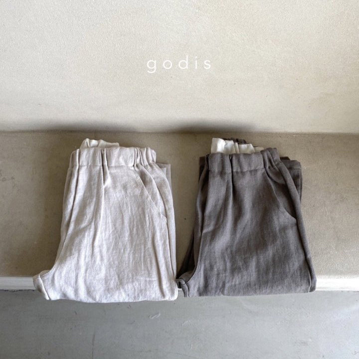 Boys & Girls Beige Cotton Trousers