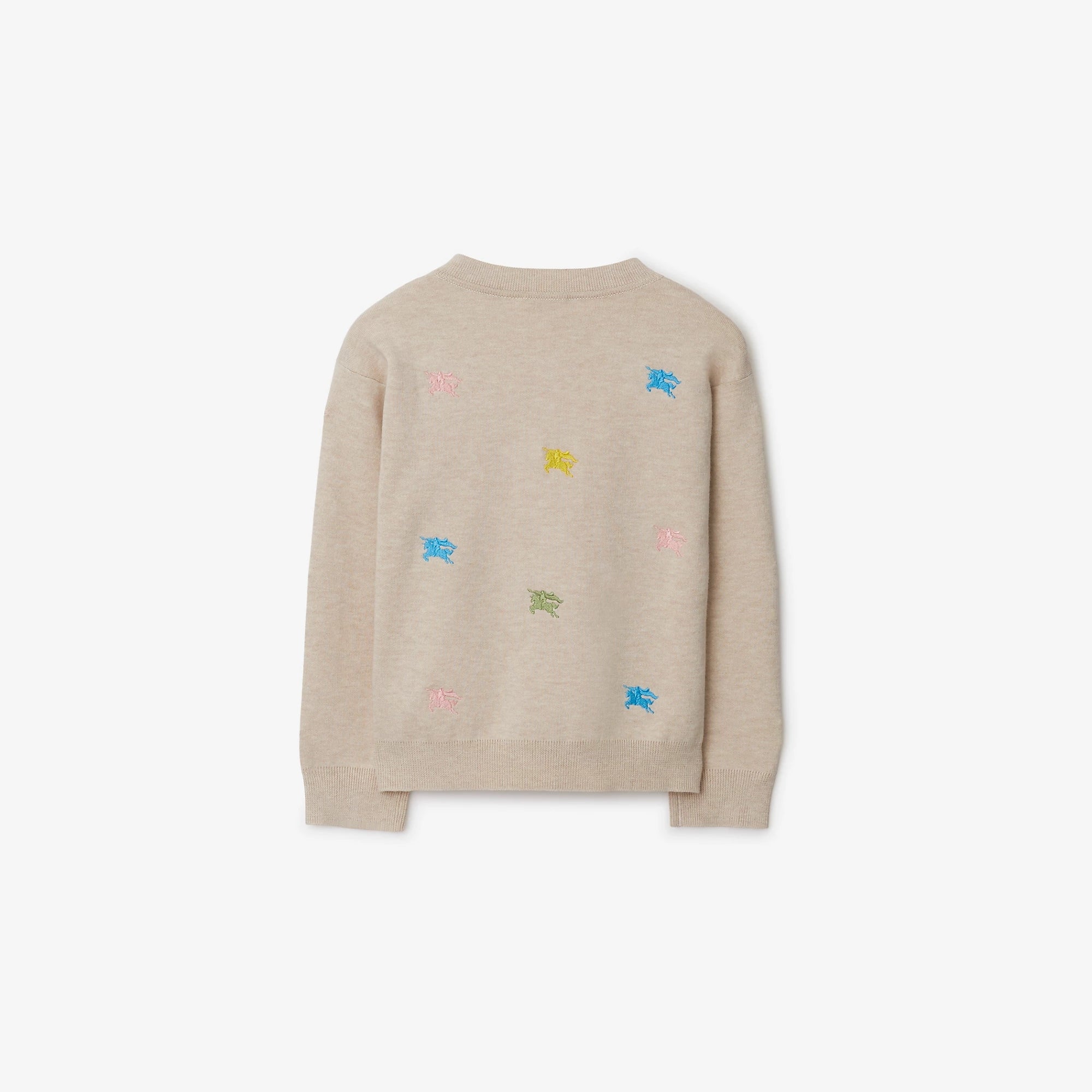 Boys & Girls Beige Embroidered Cotton Cardigan