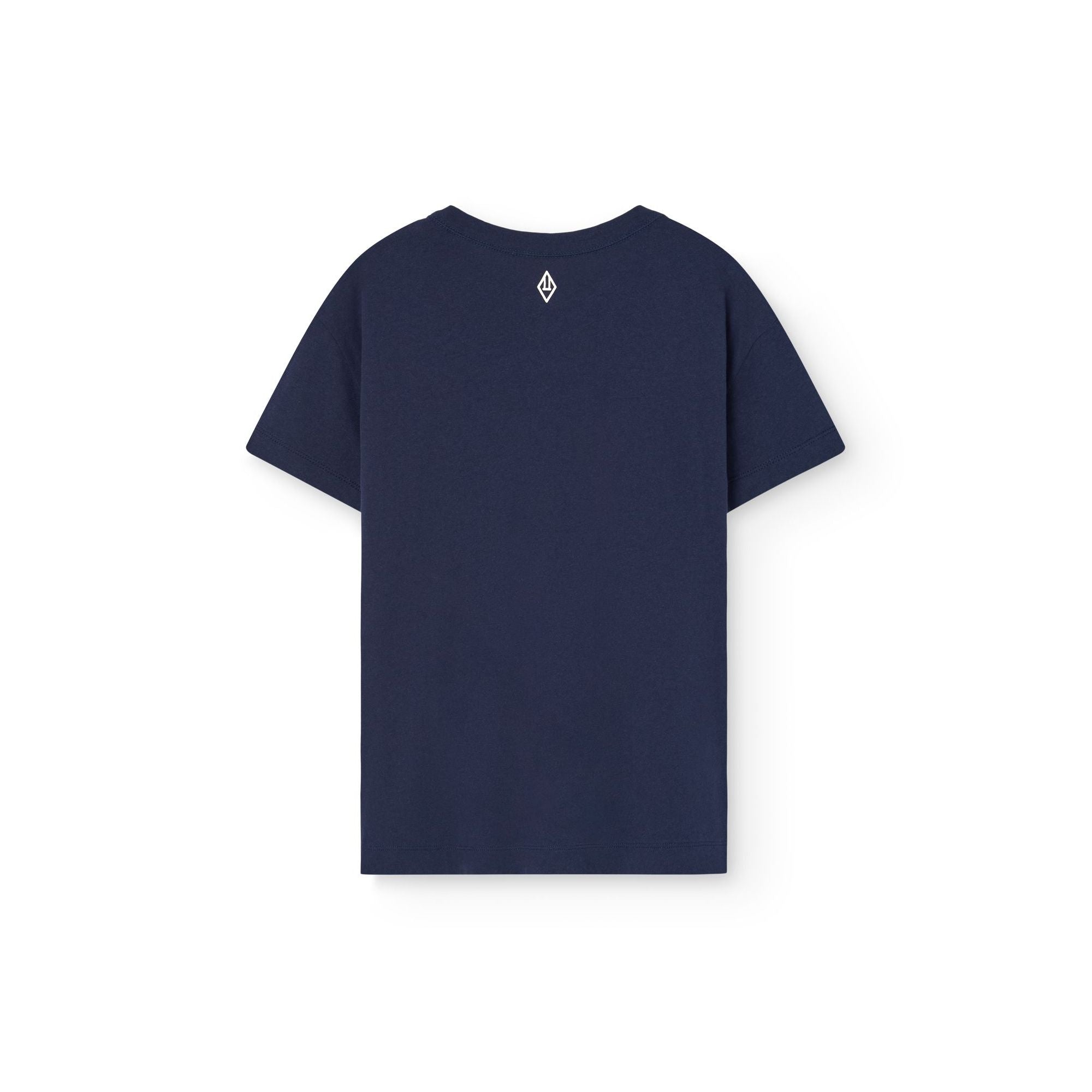 T-shirt en coton à logo marine pour garçons et filles