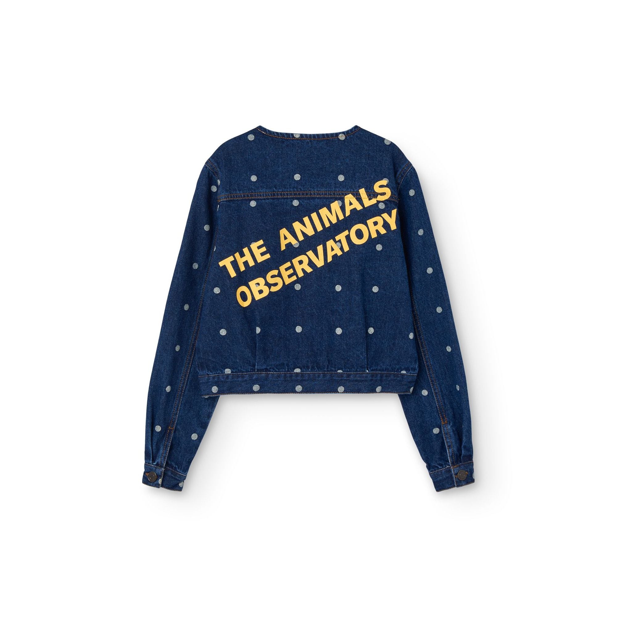 Blouson en jean à pois bleus pour filles