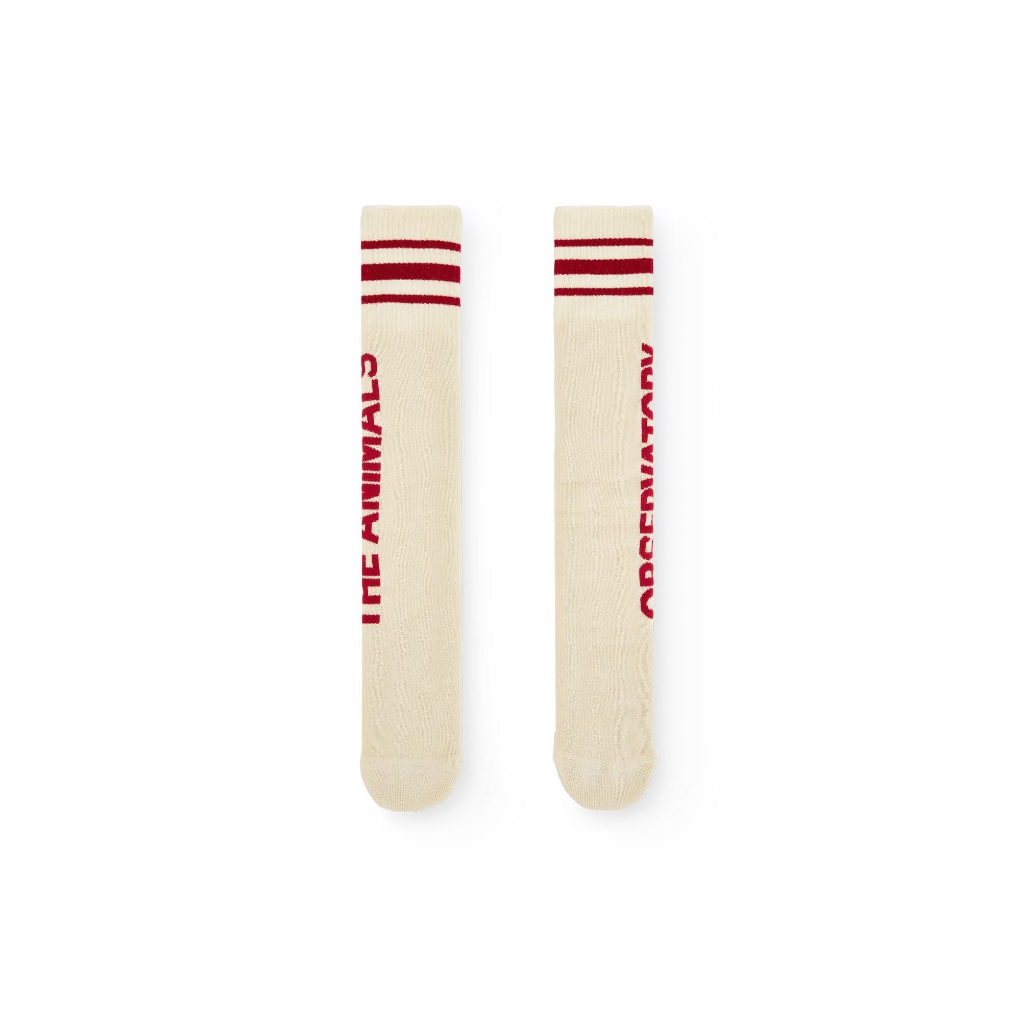 Chaussettes longues en coton blanc à logo pour garçons et filles